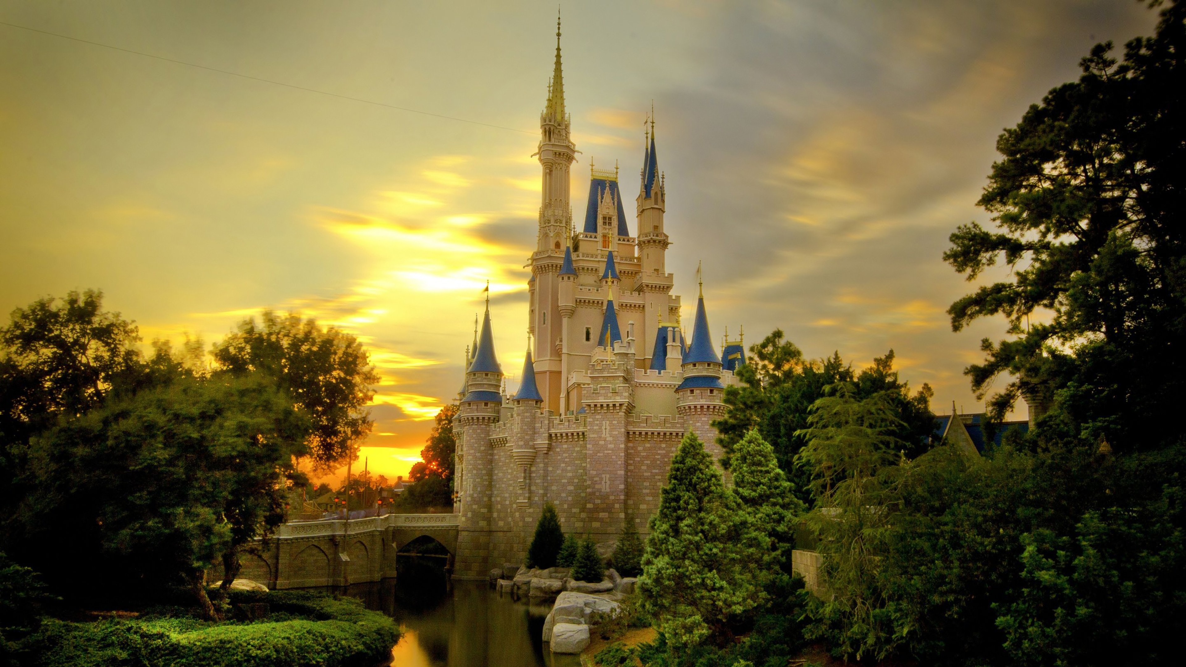 Castle Walt Disney World Resort Theme Parks 3840x2160