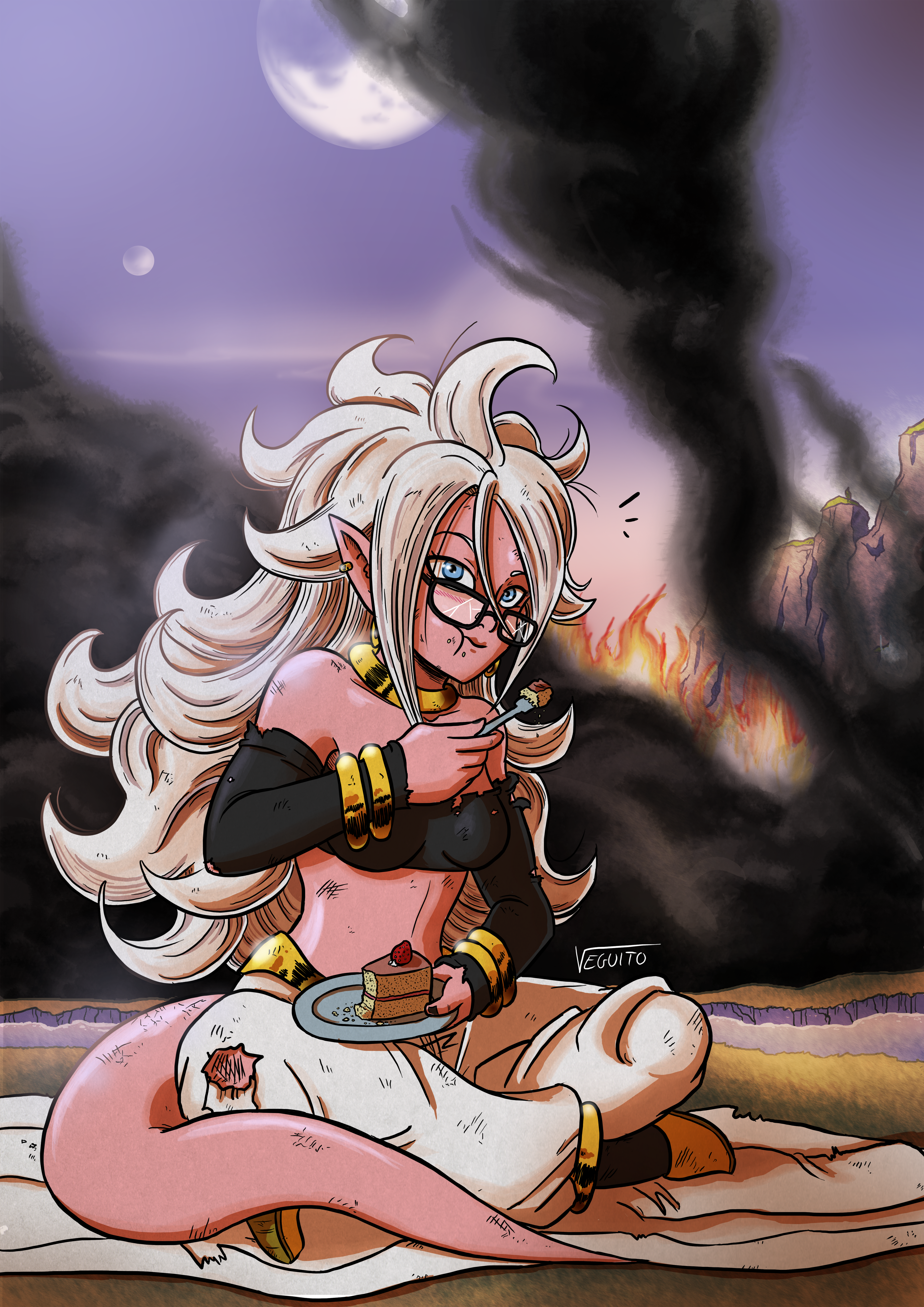 Dragon Ball FighterZ Android 21 Fire Dragon Ball 3508x4961