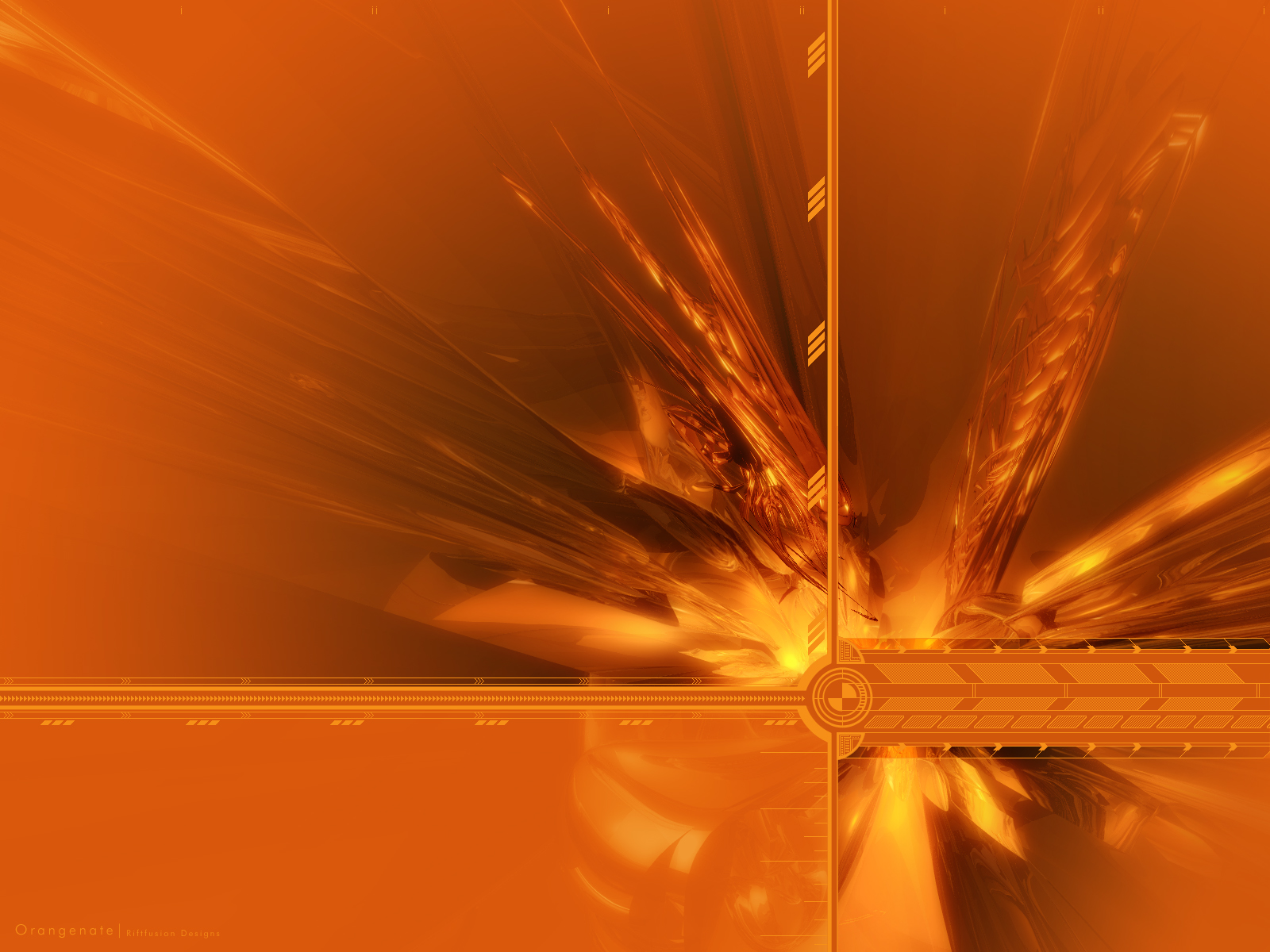 Orange Color System Colors Shapes Pattern Texture Artistic Abstract CGi 1600x1200