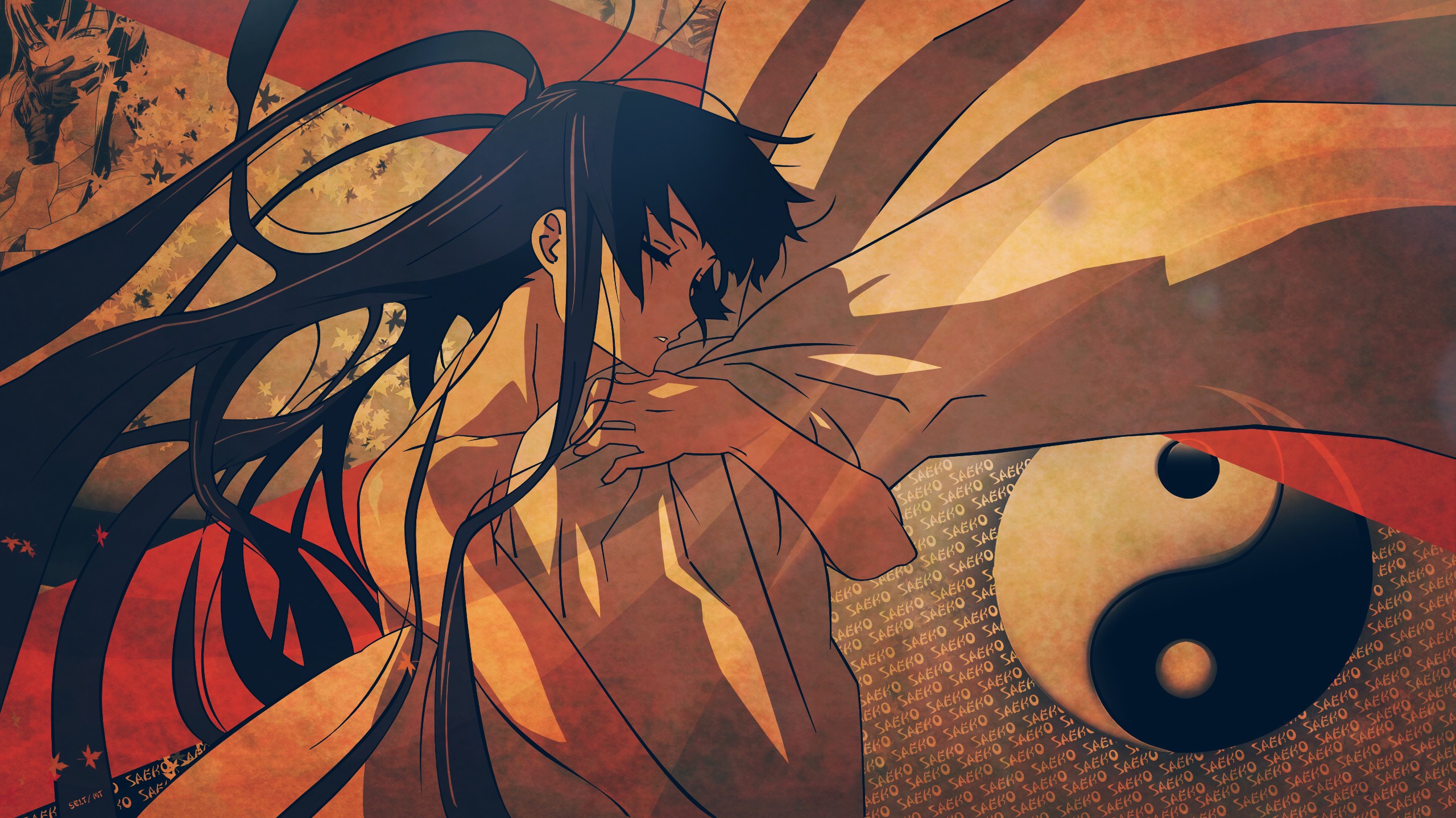 Anime Busujima Saeko Highschool Of The Dead Yin And Yang 2560x1440