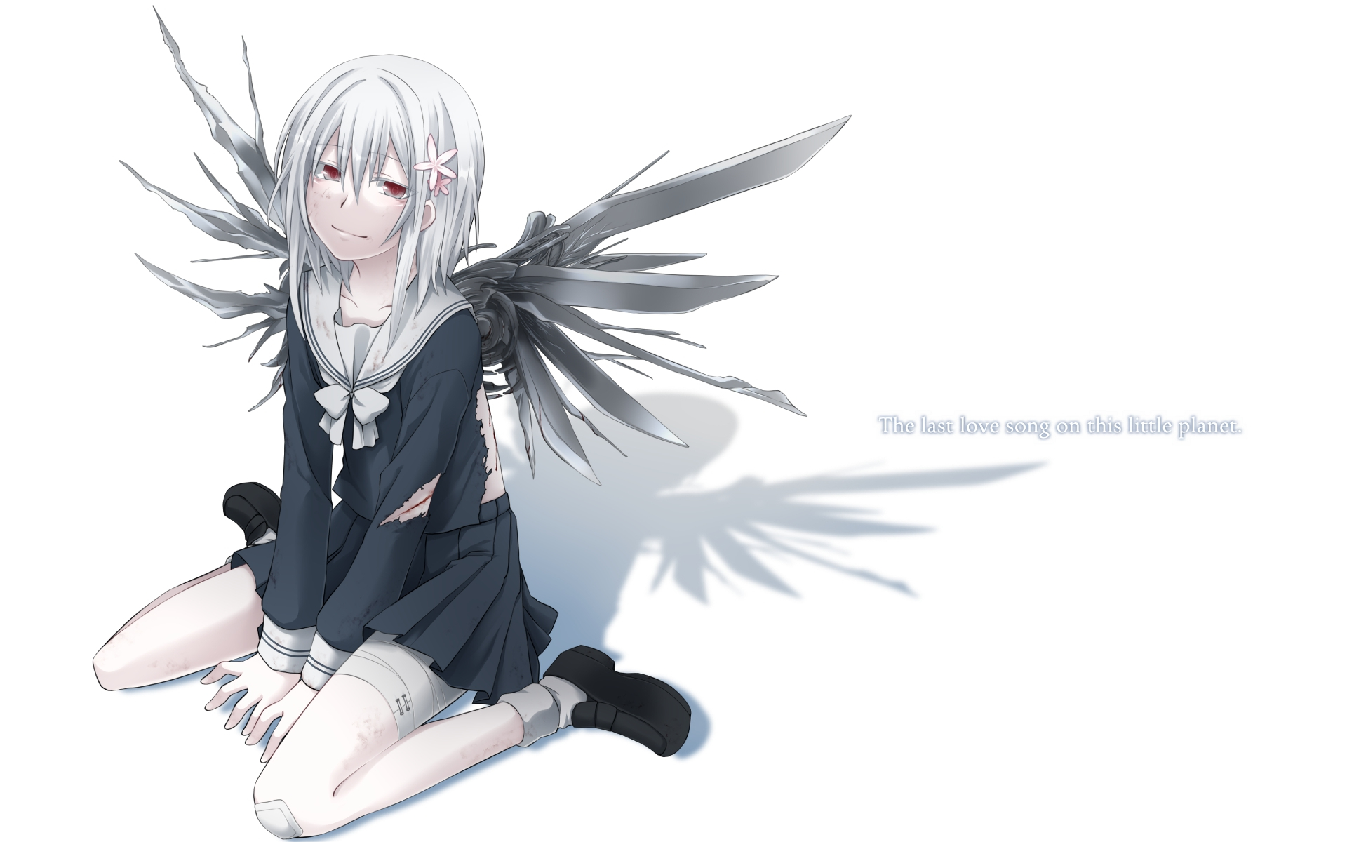 Accelerator To Aru Kagaku No Railgun Girl White Hair School Uniform 1920x1200