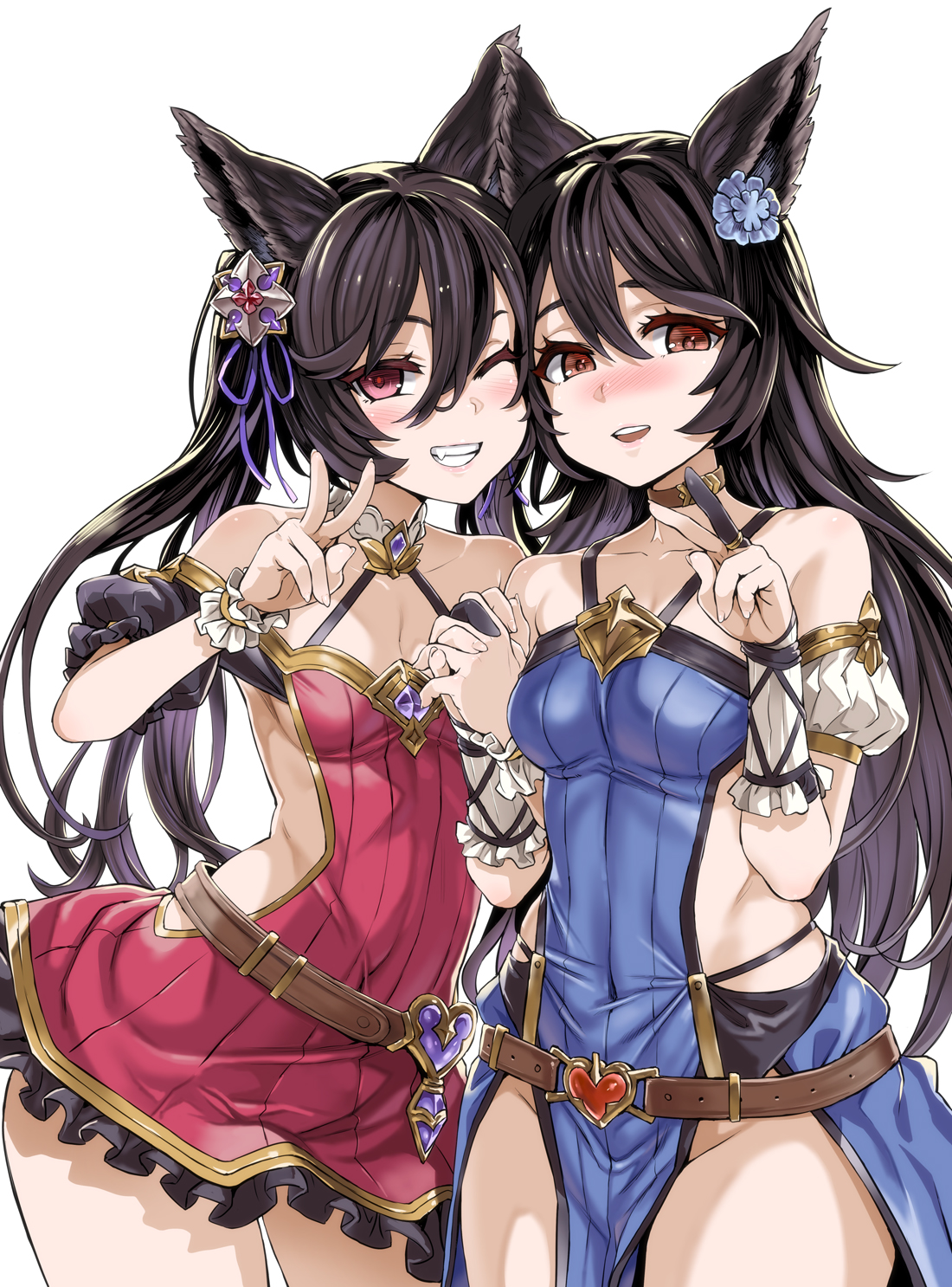 Granblue Fantasy Nier Granblue Fantasy Kuurie Granblue Fantasy Women Animal Ears Bangs Belt Blush Ch 1100x1486