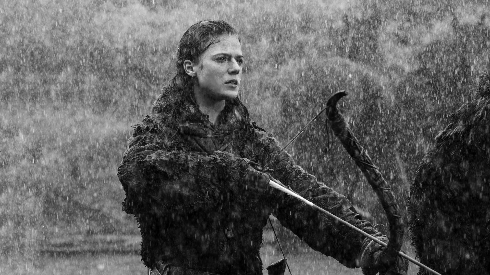 Game Of Thrones Monochrome Ygritte Rose Leslie 1920x1080