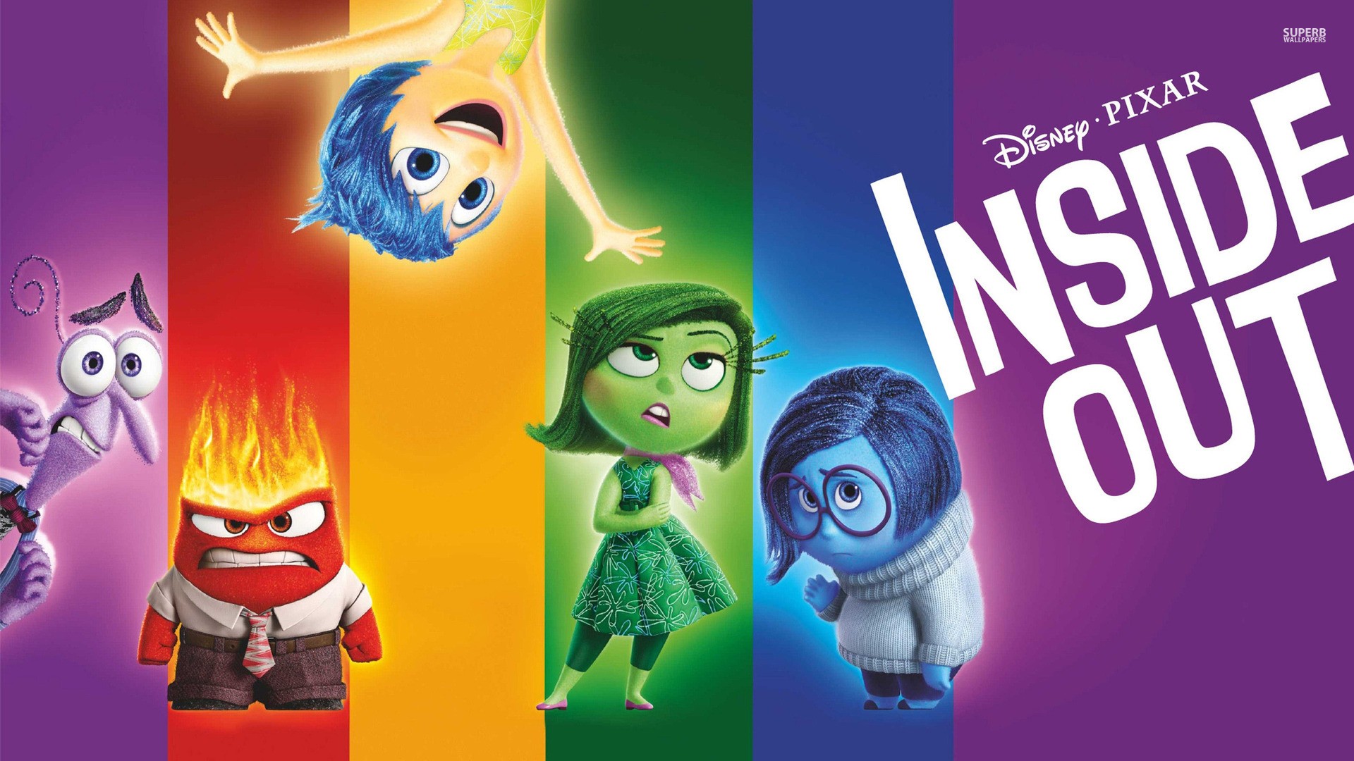 Inside Out Collage Movies Animated Movies Pixar Animation Studios 1920x1080