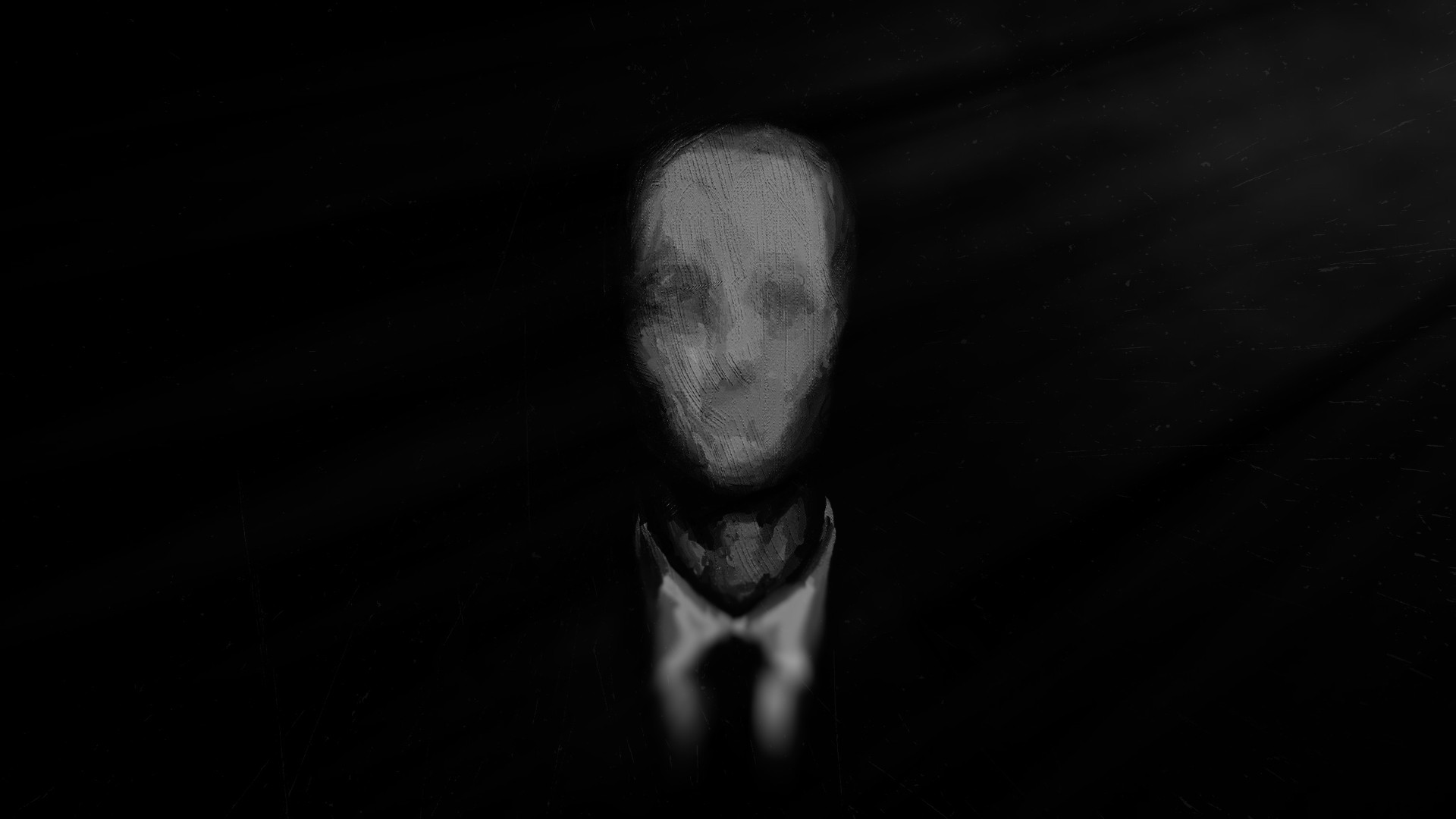 Slender Man Dark Minimalism 1920x1080