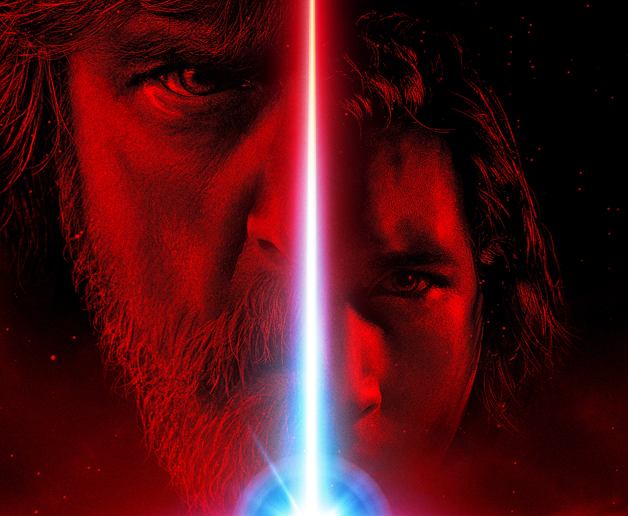 Mark Hamill Adam Driver Luke Skywalker Kylo Ren Star Wars The Last Jedi Star Wars 2048x1682