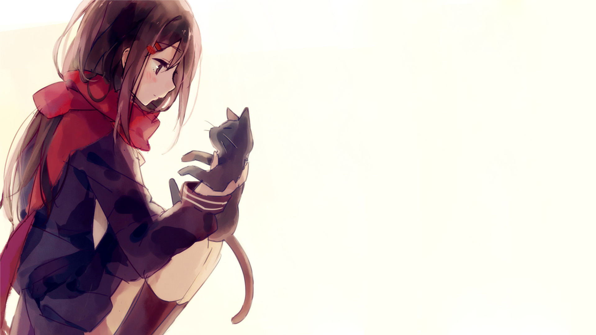 Kagerou Project Scarf Anime Anime Girls Tateyama Ayano 1920x1080