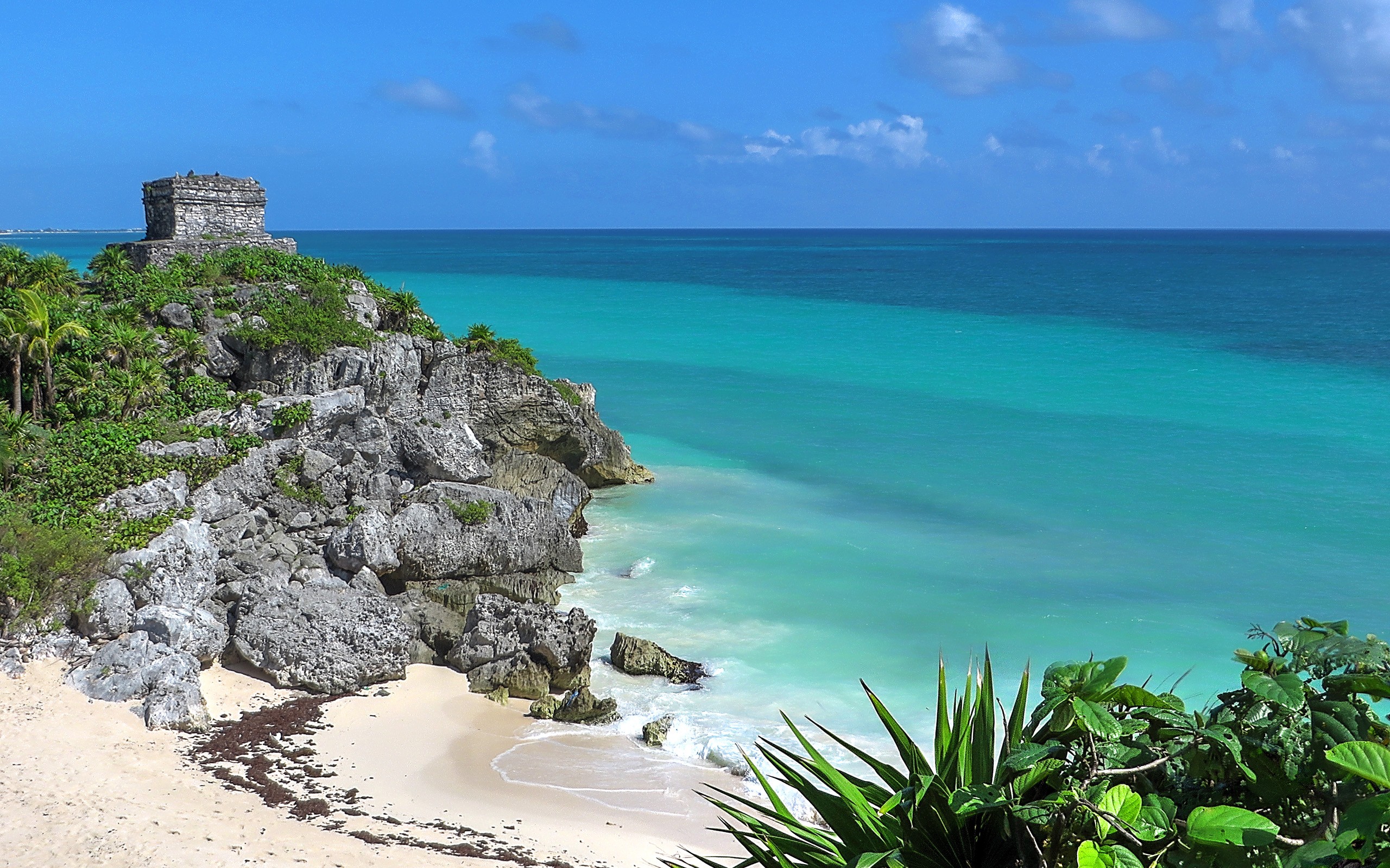Maya Civilization Sea Ruin Beach Coast 2560x1600