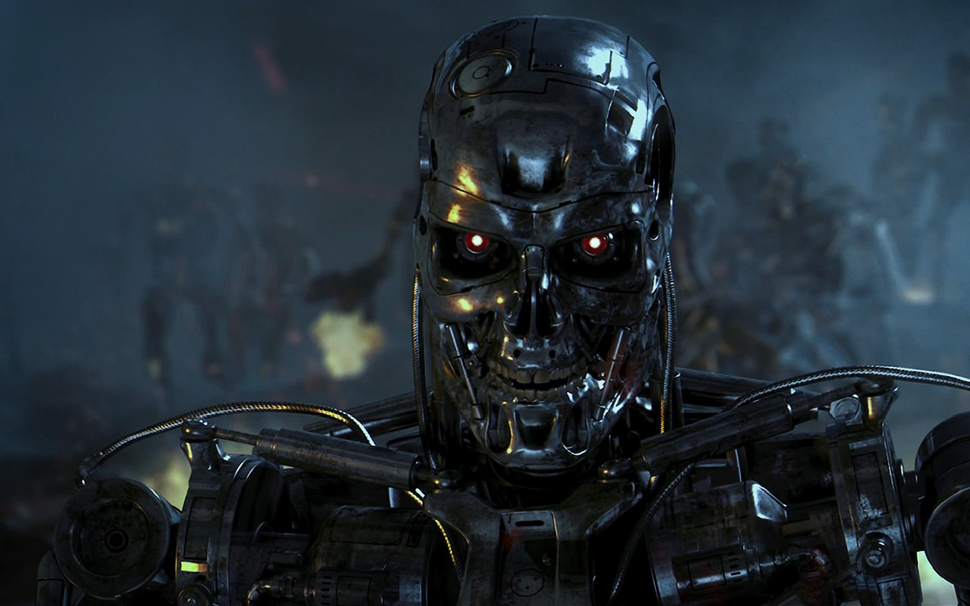 T 800 Terminator Science Fiction Movies Endoskeleton 1920x1200