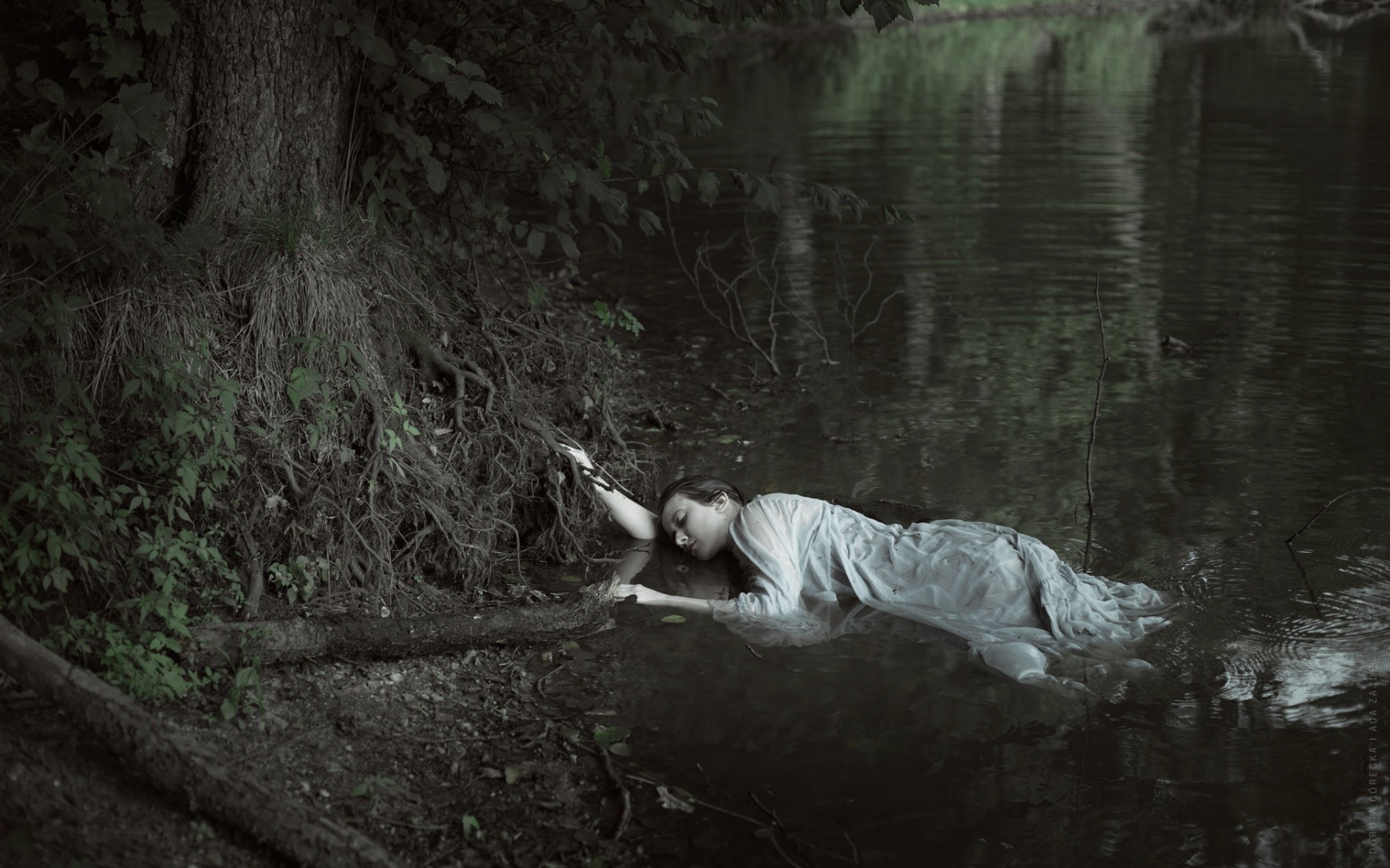 Women Water Nature Corpse Dead 1920x1200