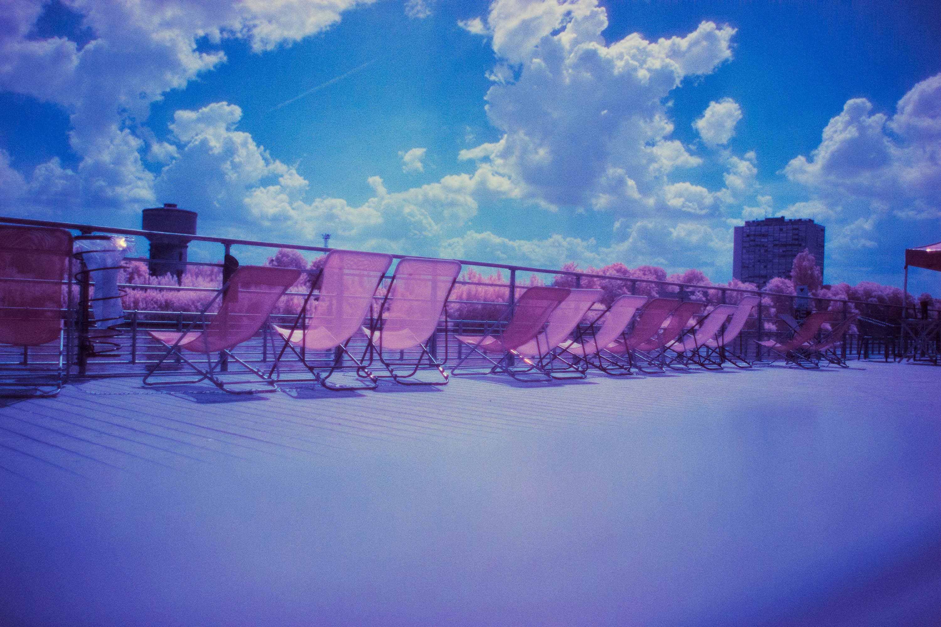 Infrared Depth Of Field Deck Chairs Color Correction Chair 3000x2000