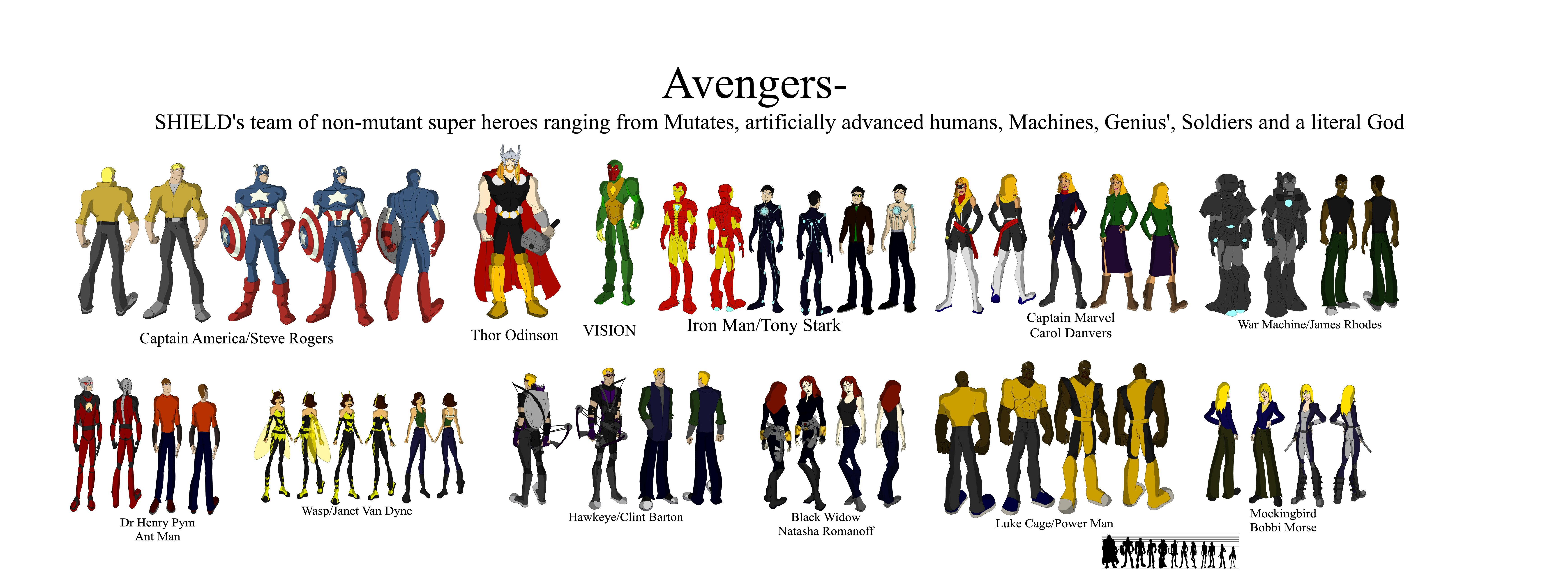 Captain America Thor Iron Man Ant Man Wasp Marvel Comics Hawkeye Black Widow War Machine Captain Mar 6952x2597