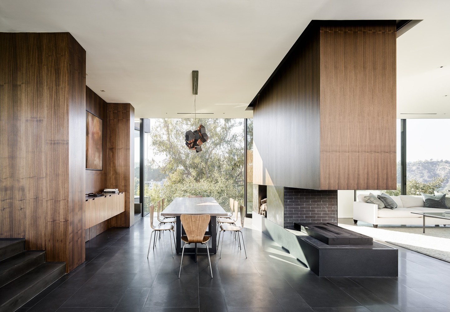 House Modern Architecture Interior Interior Design Table Room Window 1442x1000