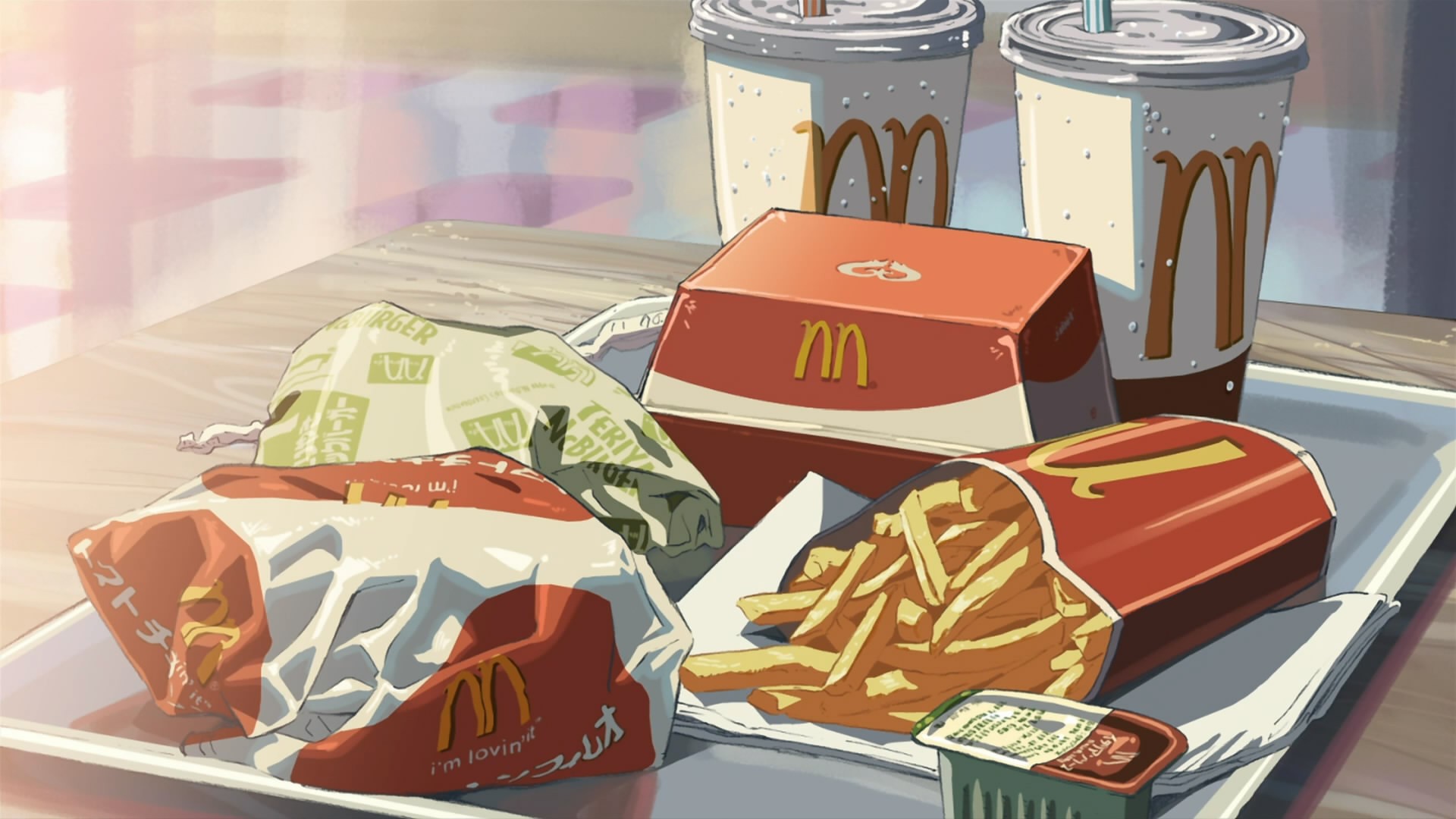 McDonalds Food Artwork Fast Food 1920x1080