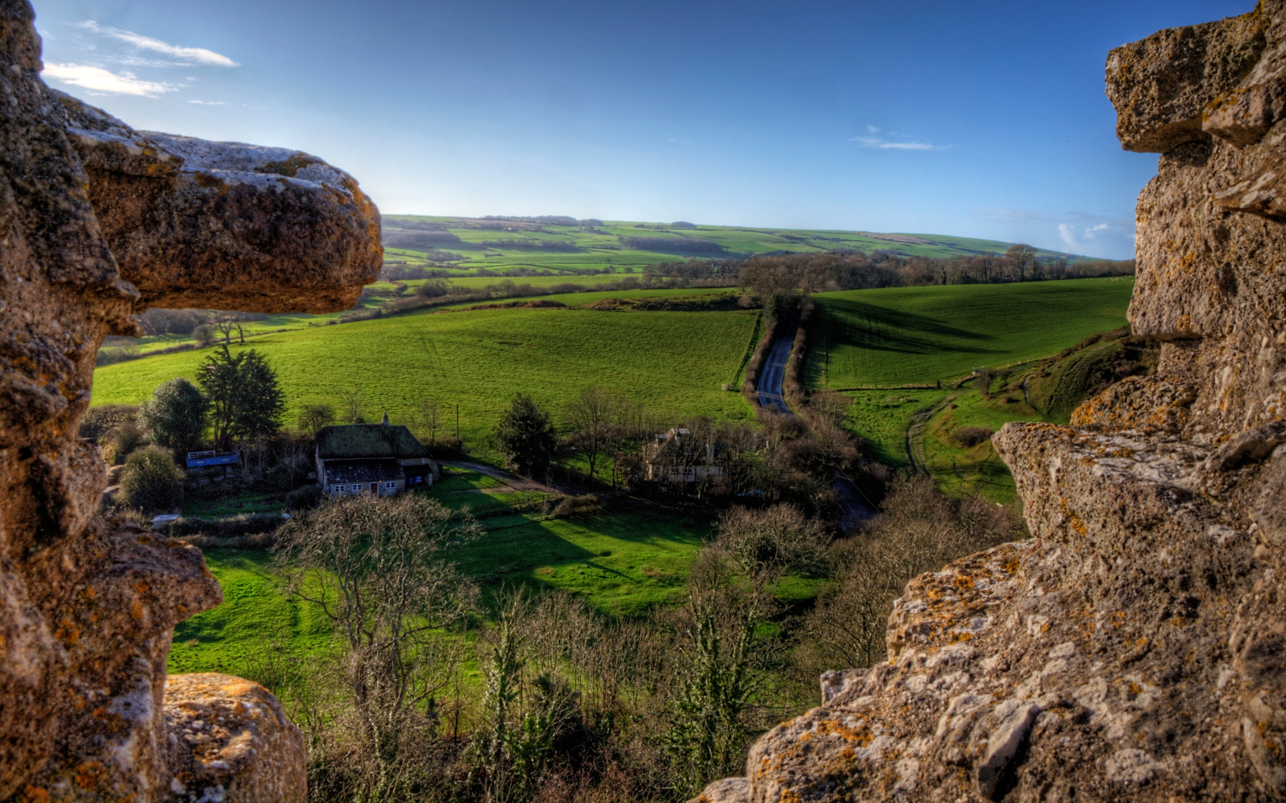 Man Made Corfe Castle 2560x1600