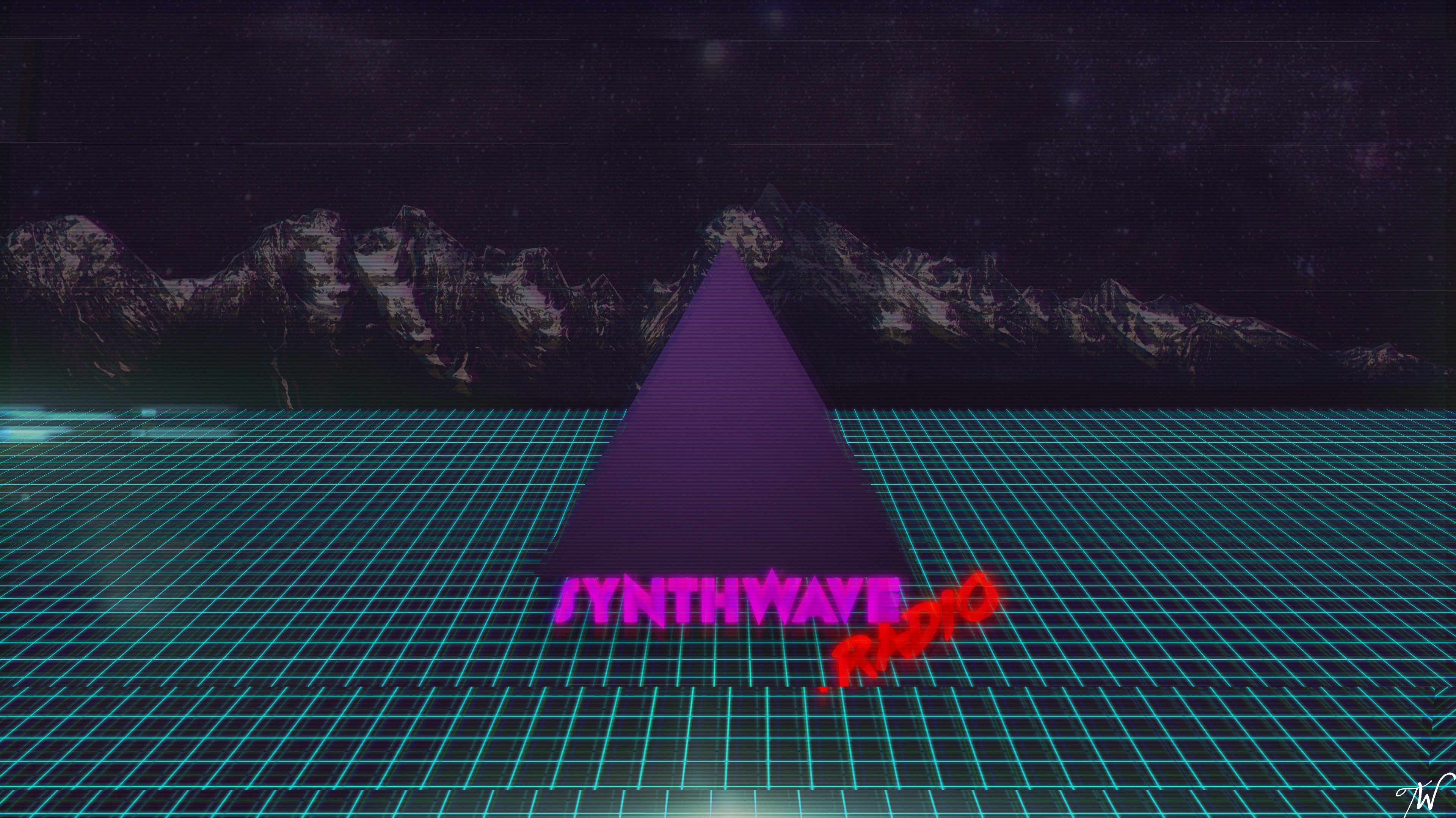 Synthwave New Retro Wave 1980s Retro Style 3840x2160