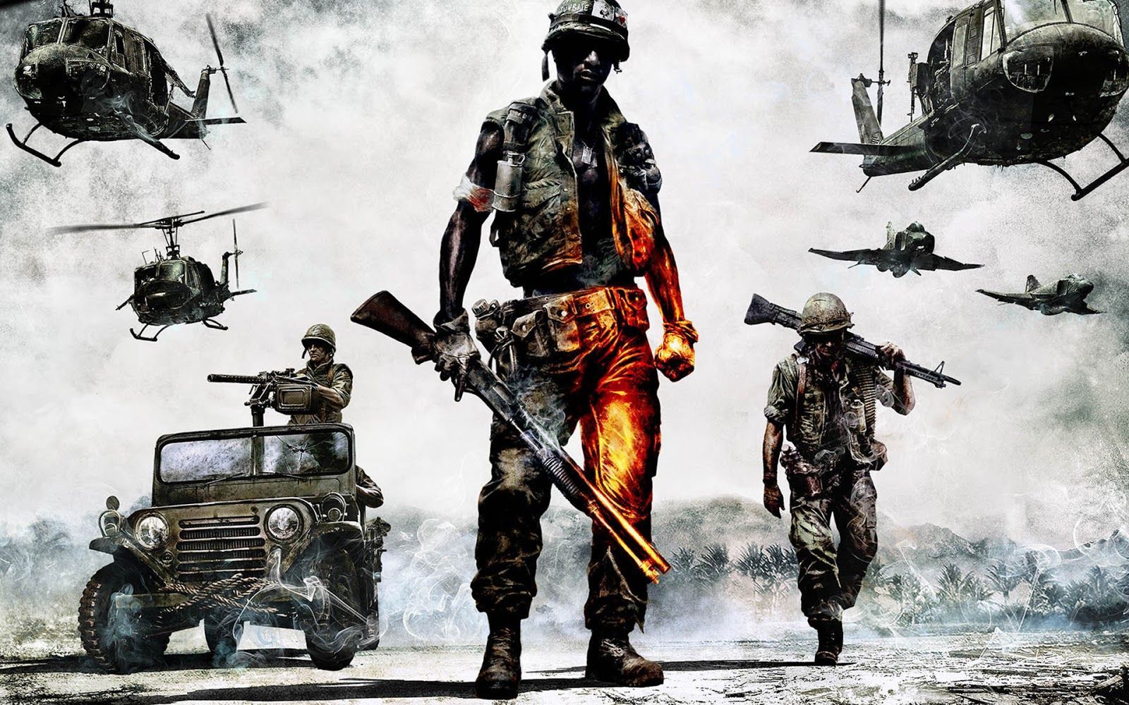 Battlefield Bad Company 2 Video Games Video Game Art Soldier 1600x1000