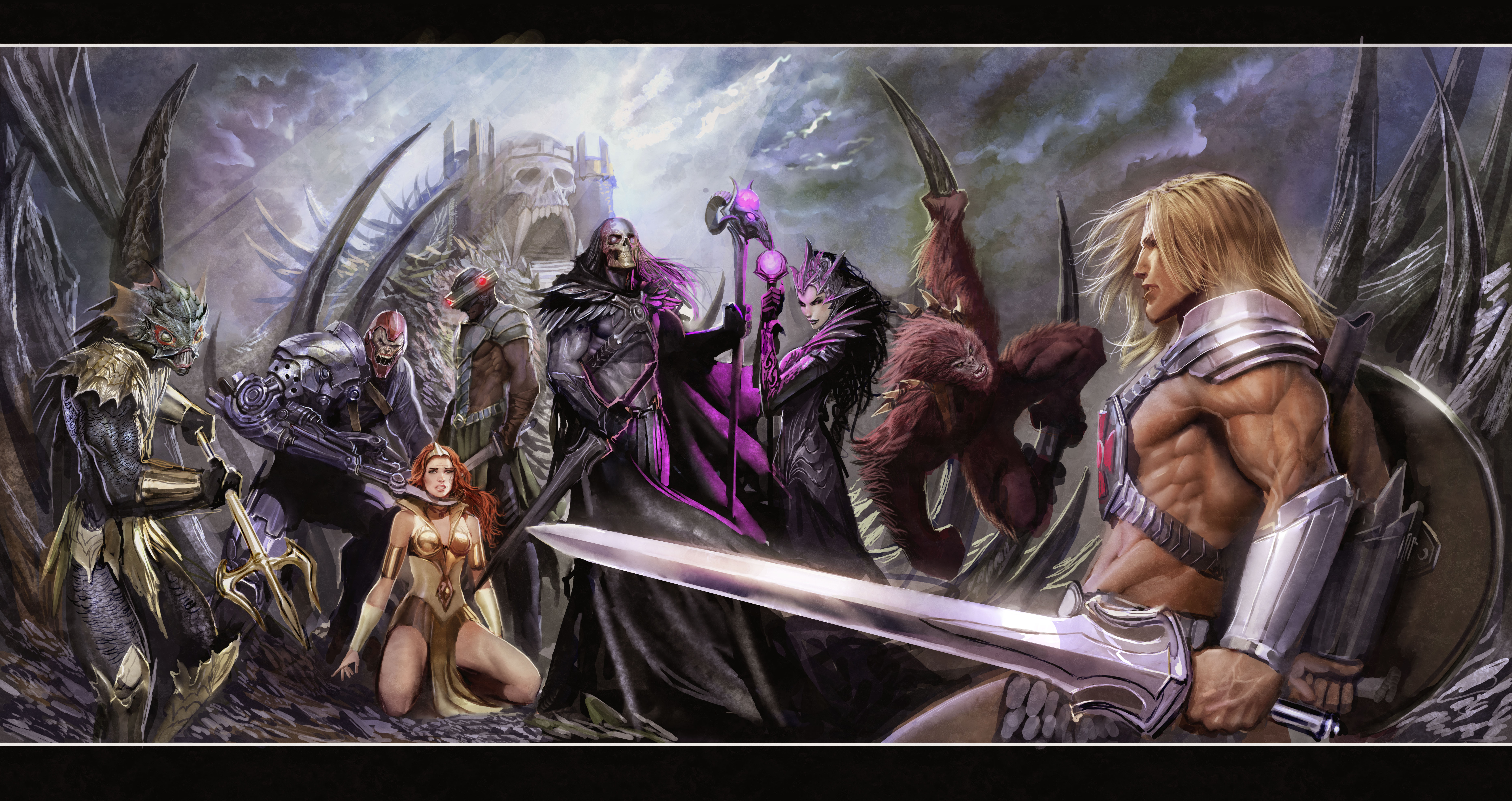 Nebezial He Man Skeletor Evelynn He Man And The Masters Of The Universe 8361x4431