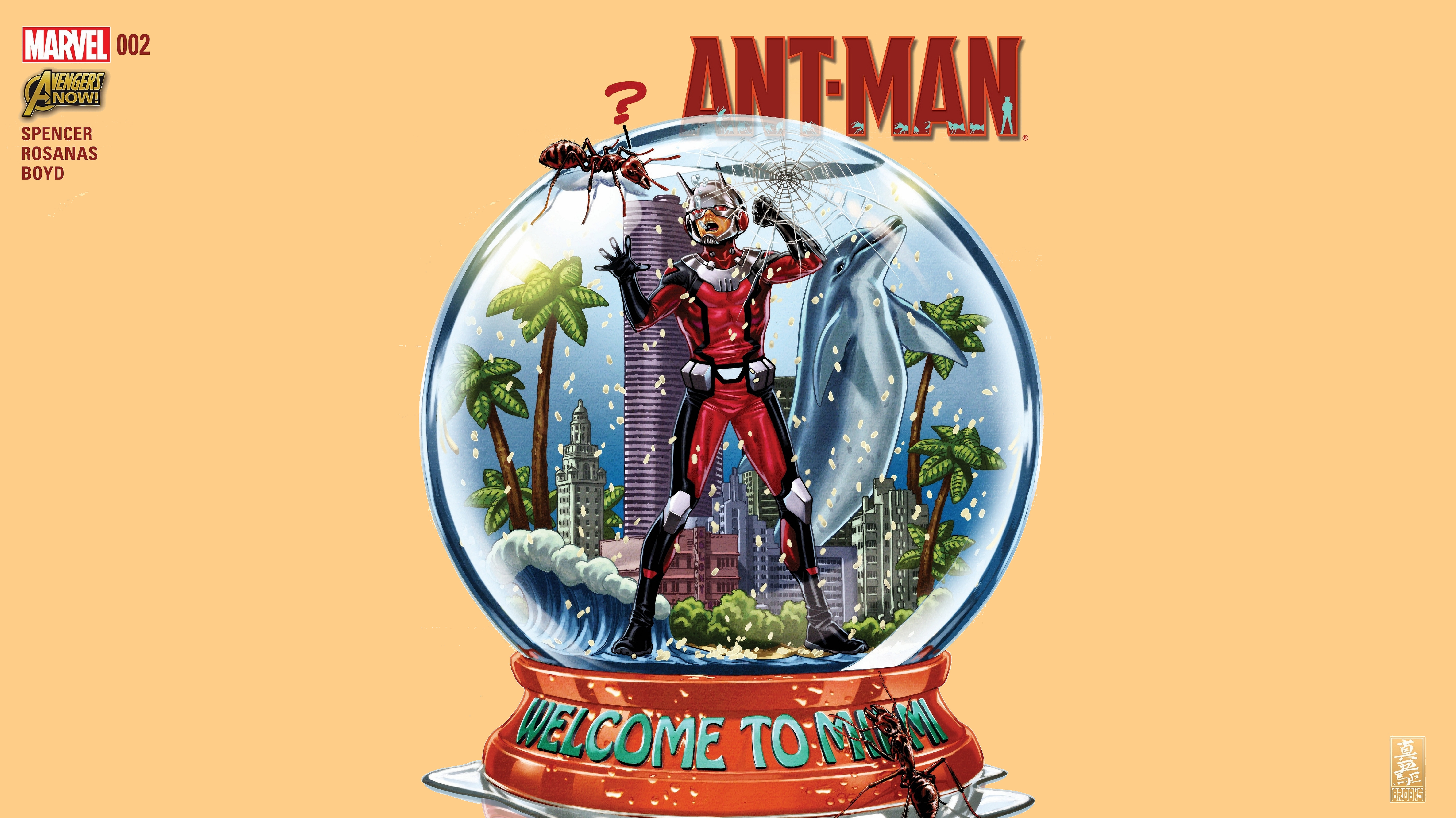 Ant Man Marvel Comics Snow Globe 5700x3205