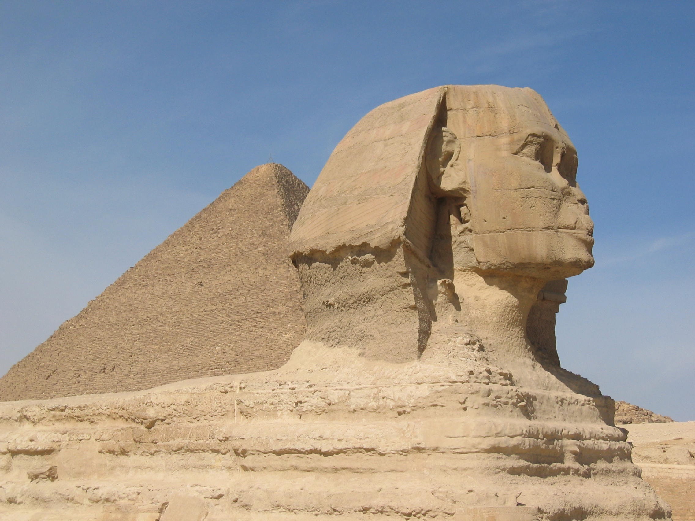 Landscape Sphinx Pyramid Egypt 2272x1704