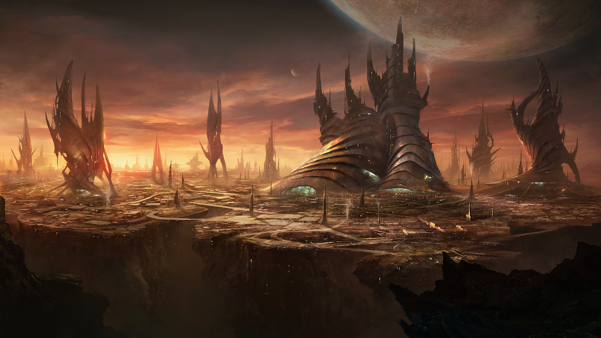 Stellaris Alien World Planet Science Fiction Artwork 1920x1080