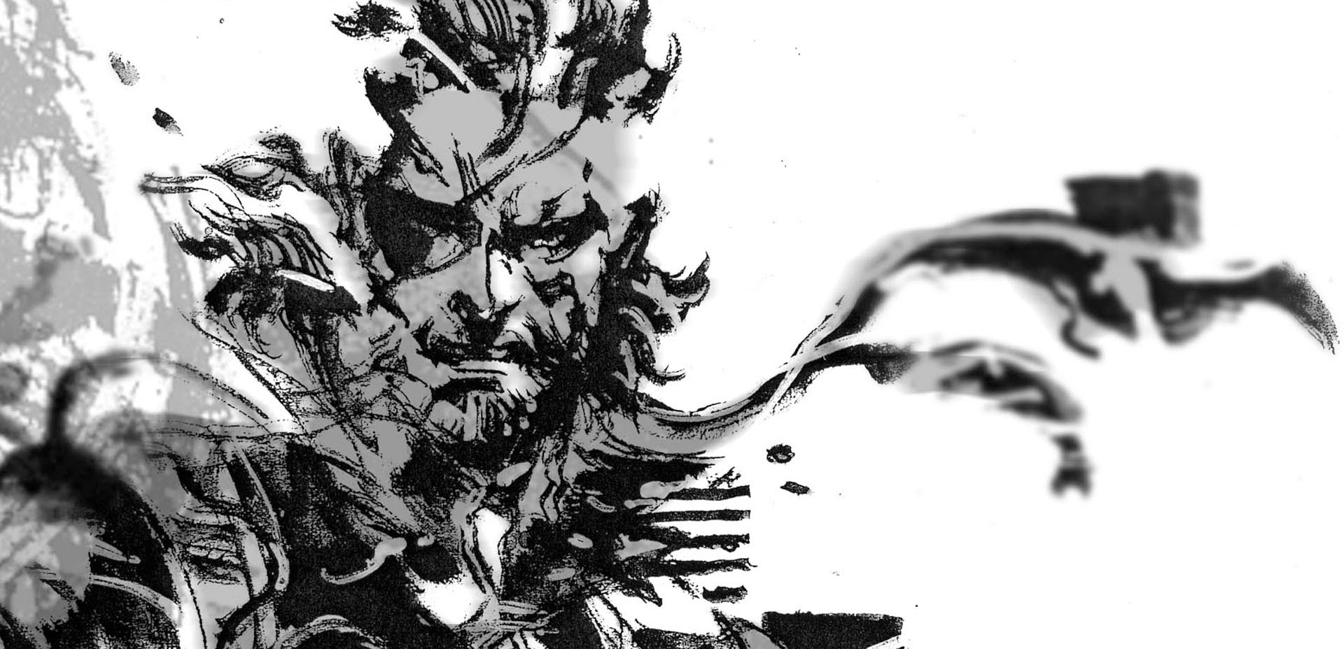 Metal Gear Solid Drawing Metal Gear Solid 2 Solid Snake Video Games  Wallpaper - Resolution:1920x928 - ID:400205 