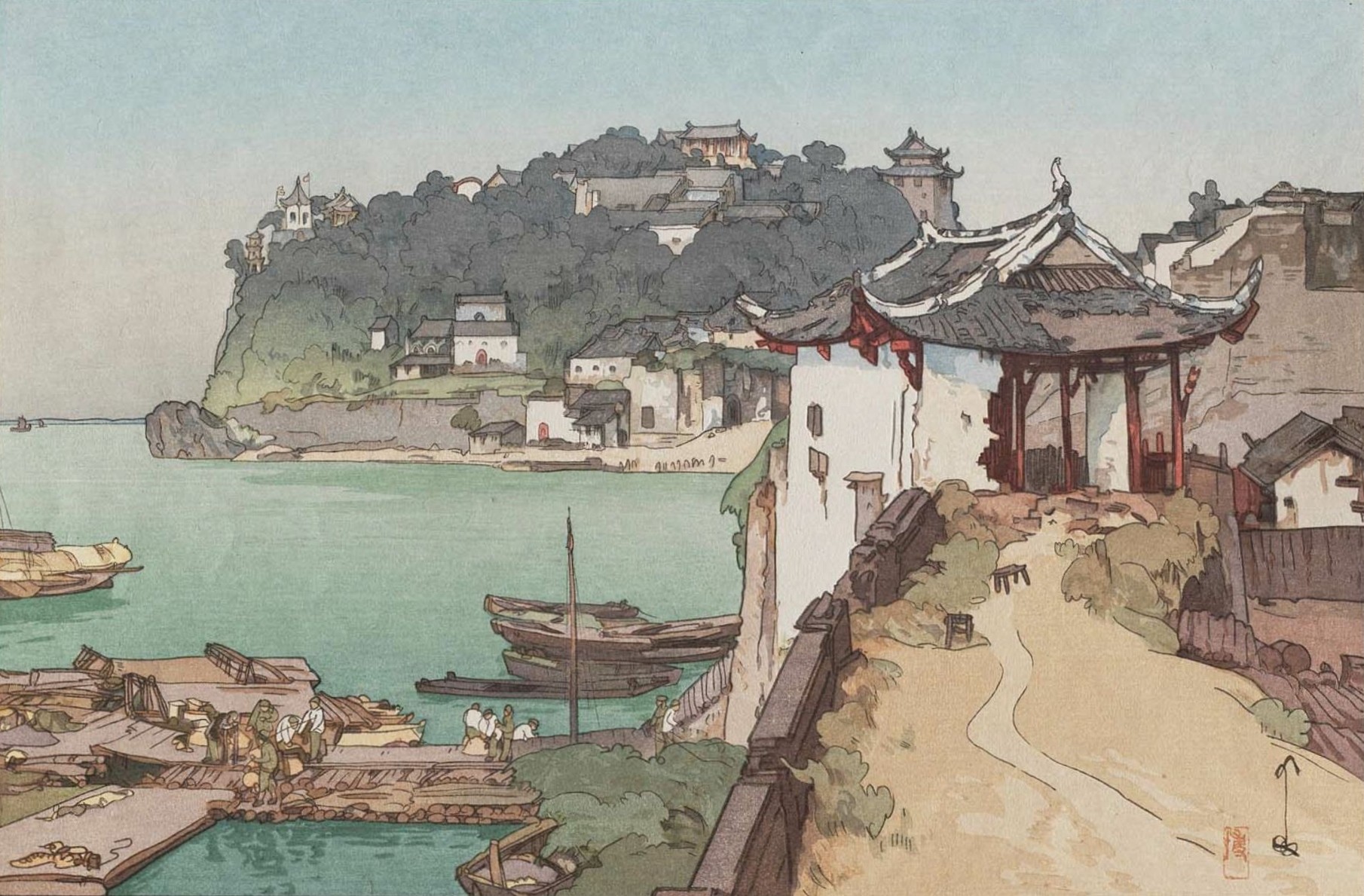 Yoshida Hiroshi Artwork Japanese Painting Water Boat 1810x1189