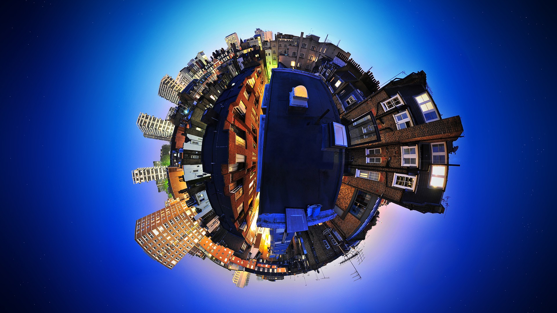 Artwork Fisheye Lens Photography Panoramic Sphere 1920x1080