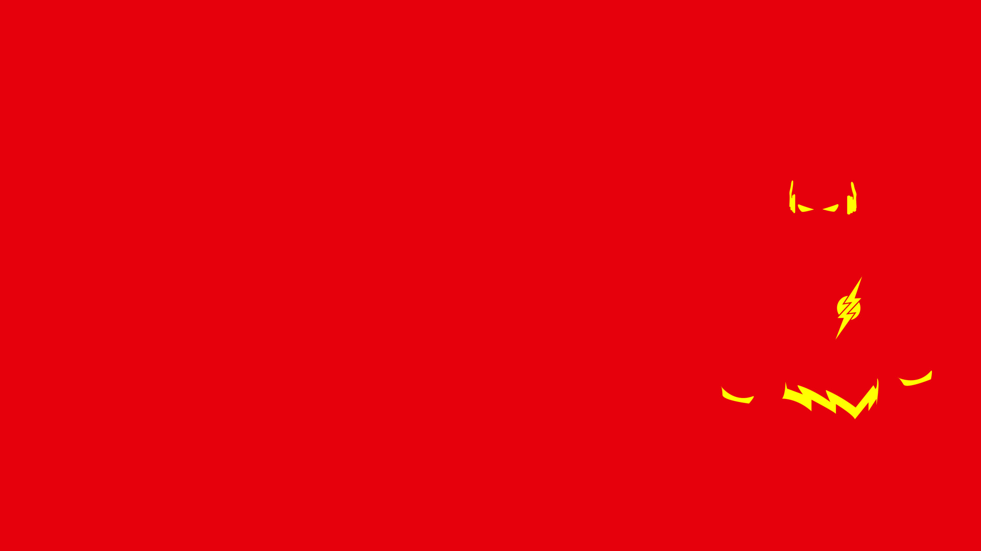 The Flash DC Comics Minimalism Superhero Red Background 1920x1080