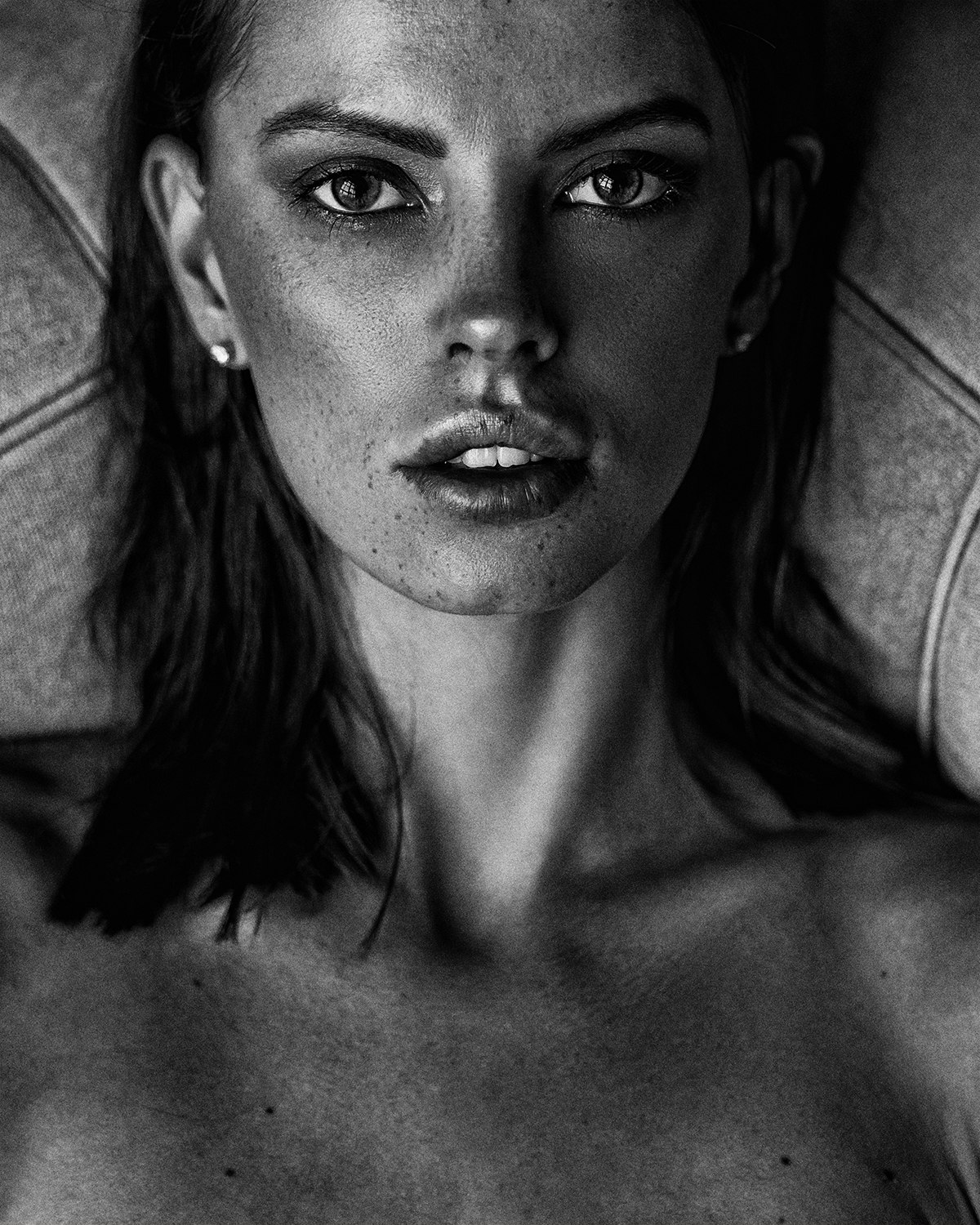 Aleksey Trifonov Women Model Face Portrait Monochrome 1200x1500