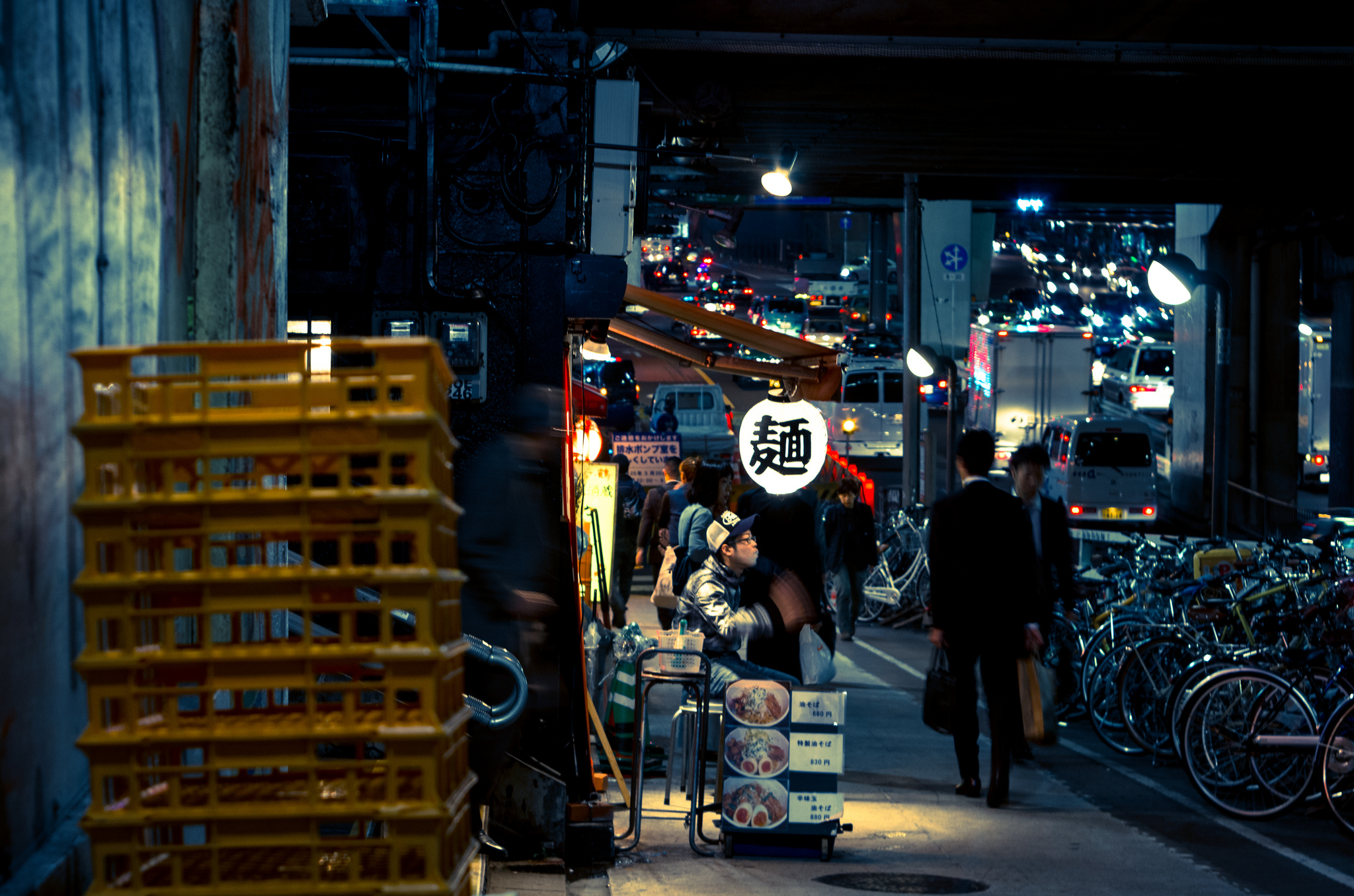 Japan Night City Neon People Masashi Wakui 2048x1357