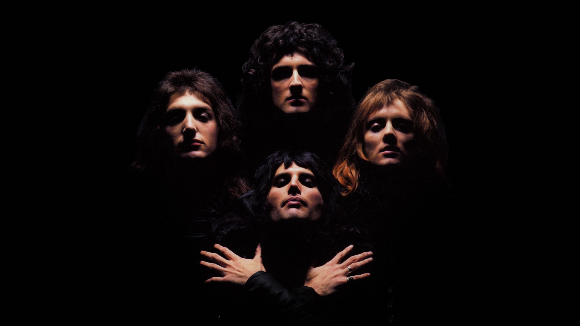 Queen Music Musician Freddie Mercury Band Black Background Album Covers Freddy Mercury Brian May Joh 1920x1080