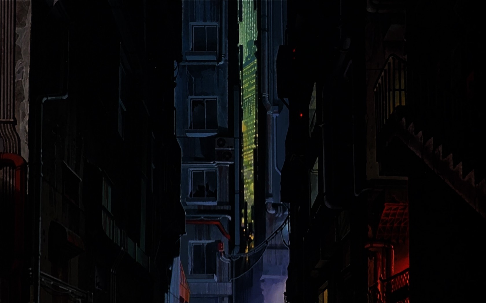 Akira Dark Anime Urban Alleyway Wallpaper Resolution 1680x1050 Id Wallha Com