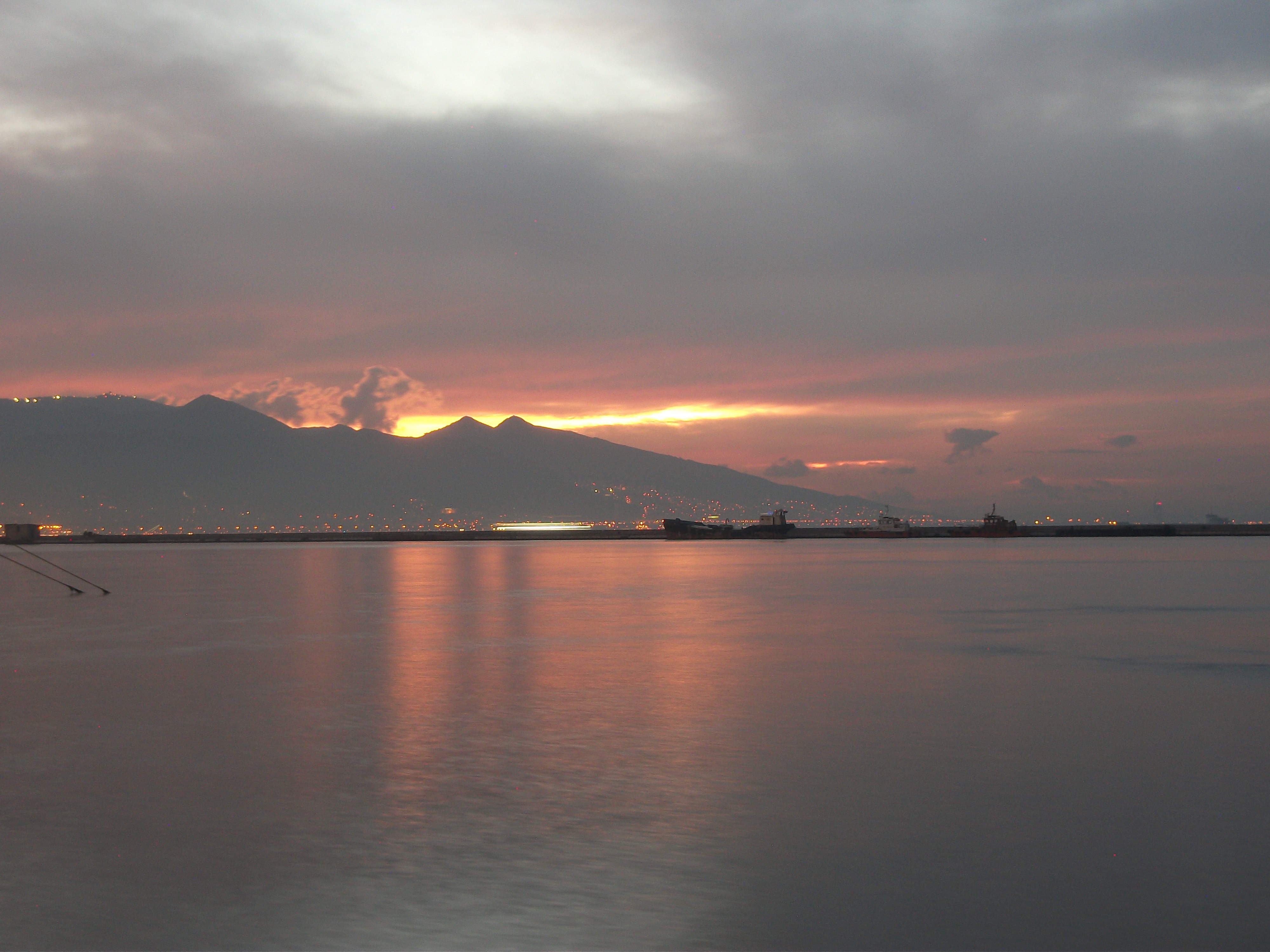 Turkey Izmir Sea Mountains Sunset 4000x3000