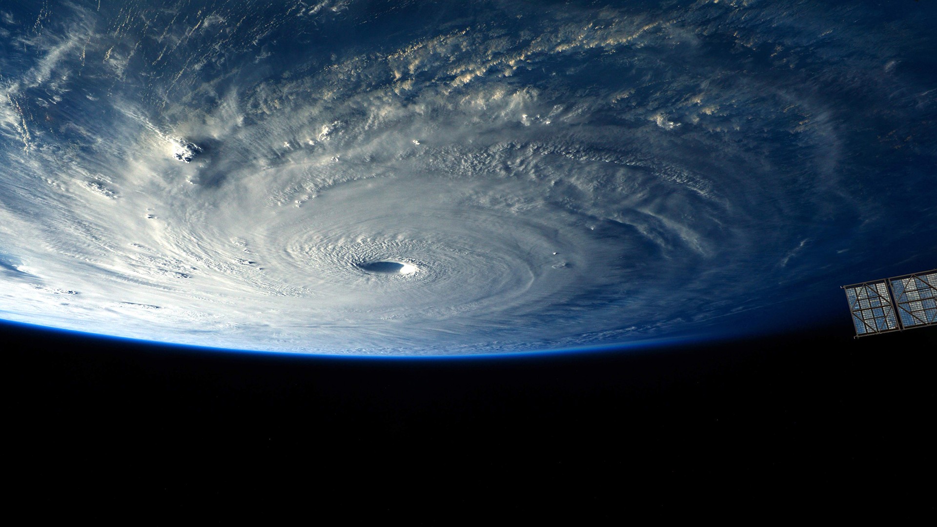 Roscosmos Earth Space Storm Hurricane Nature 1920x1080