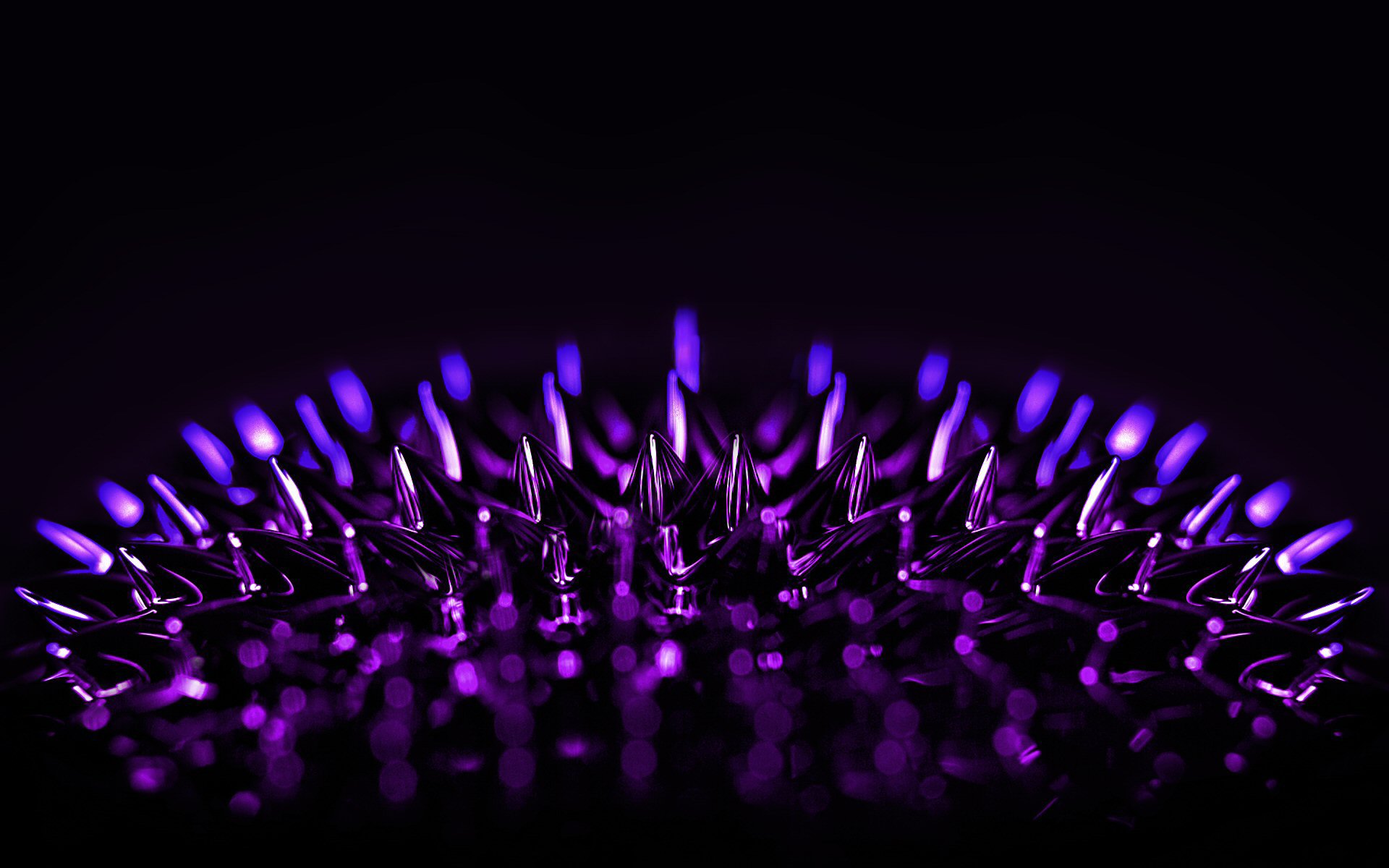 Artistic Purple Reflection Abstract Spikes 1920x1200