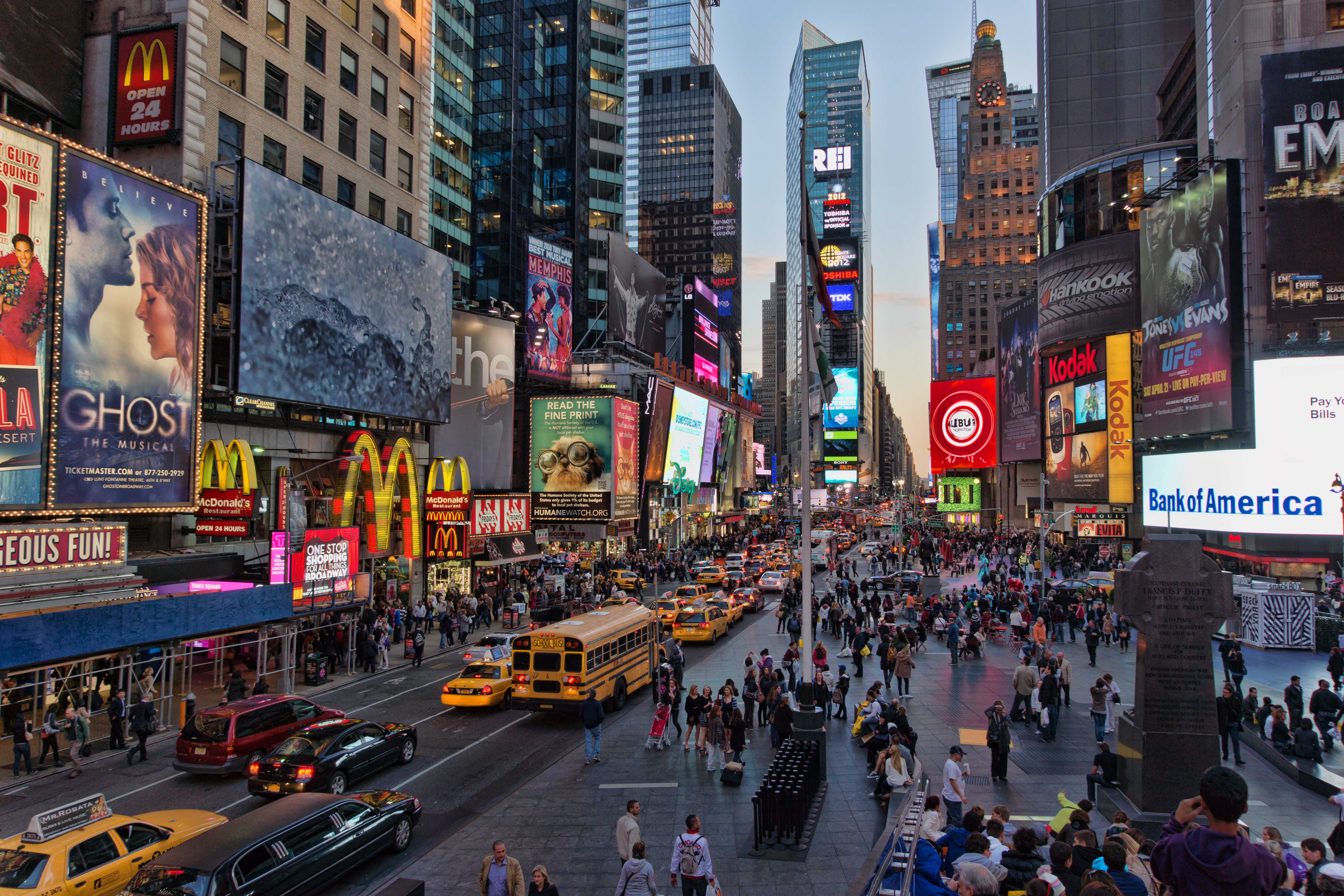 New York City Rush Times Square USA 6000x4000