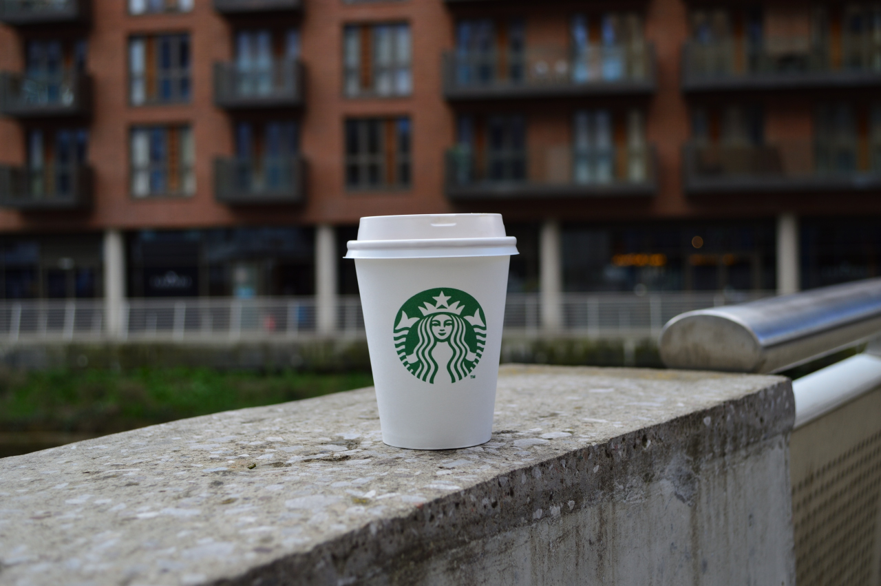 Coffee Starbucks Cup Food Leeds Bridge White Building 1280x851