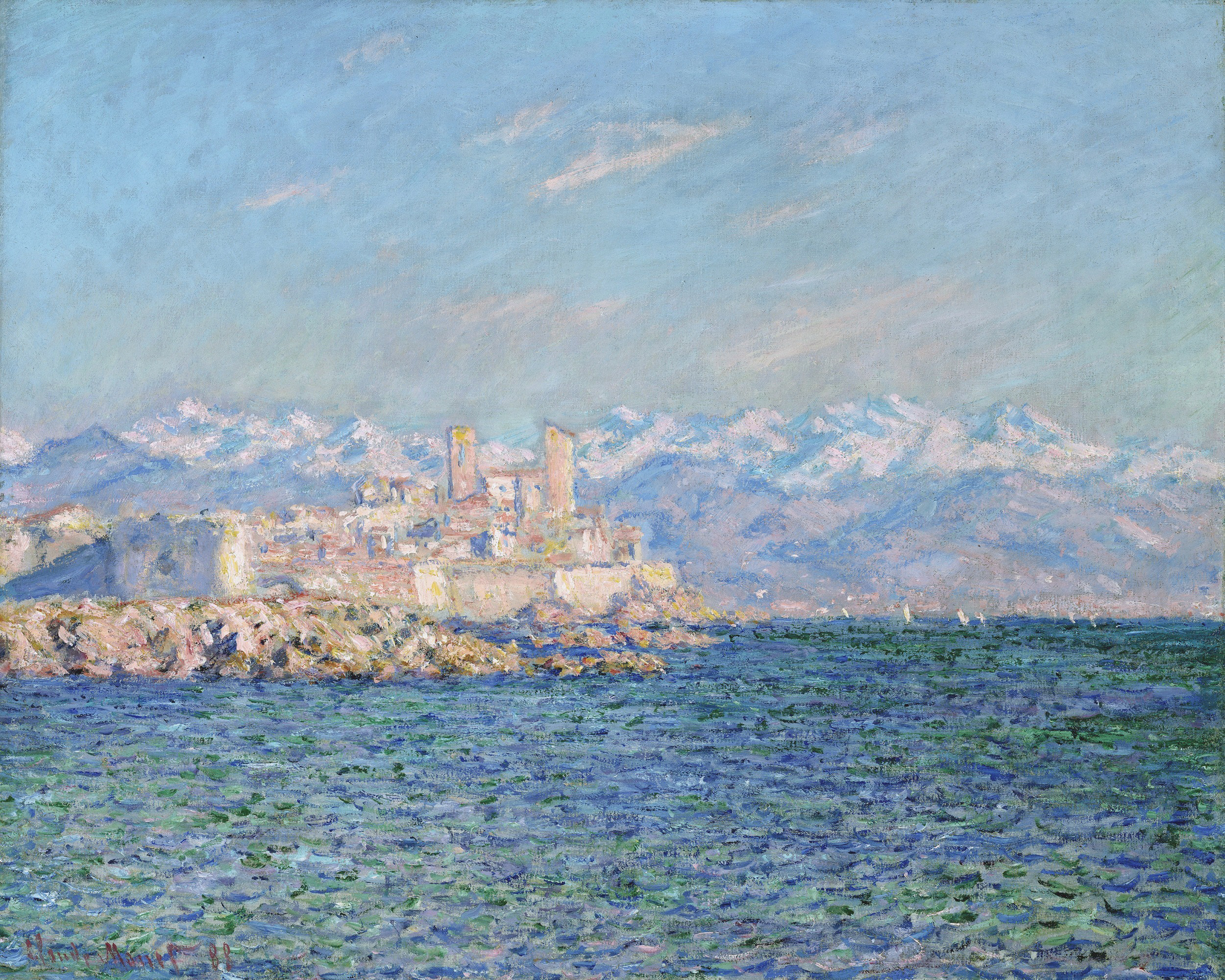 Sea Village Modern Impressionism Claude Monet 2500x2000