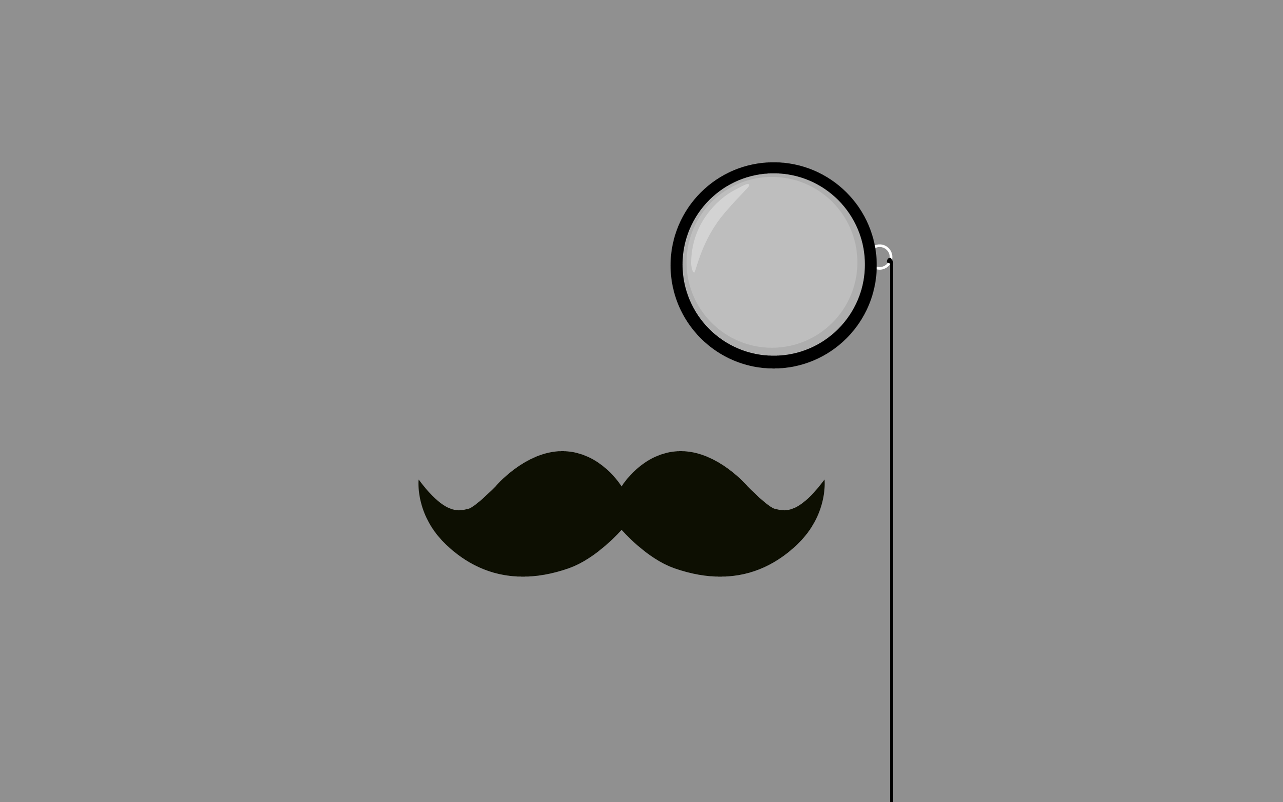 Mustache Simple Background Minimalism 2560x1600