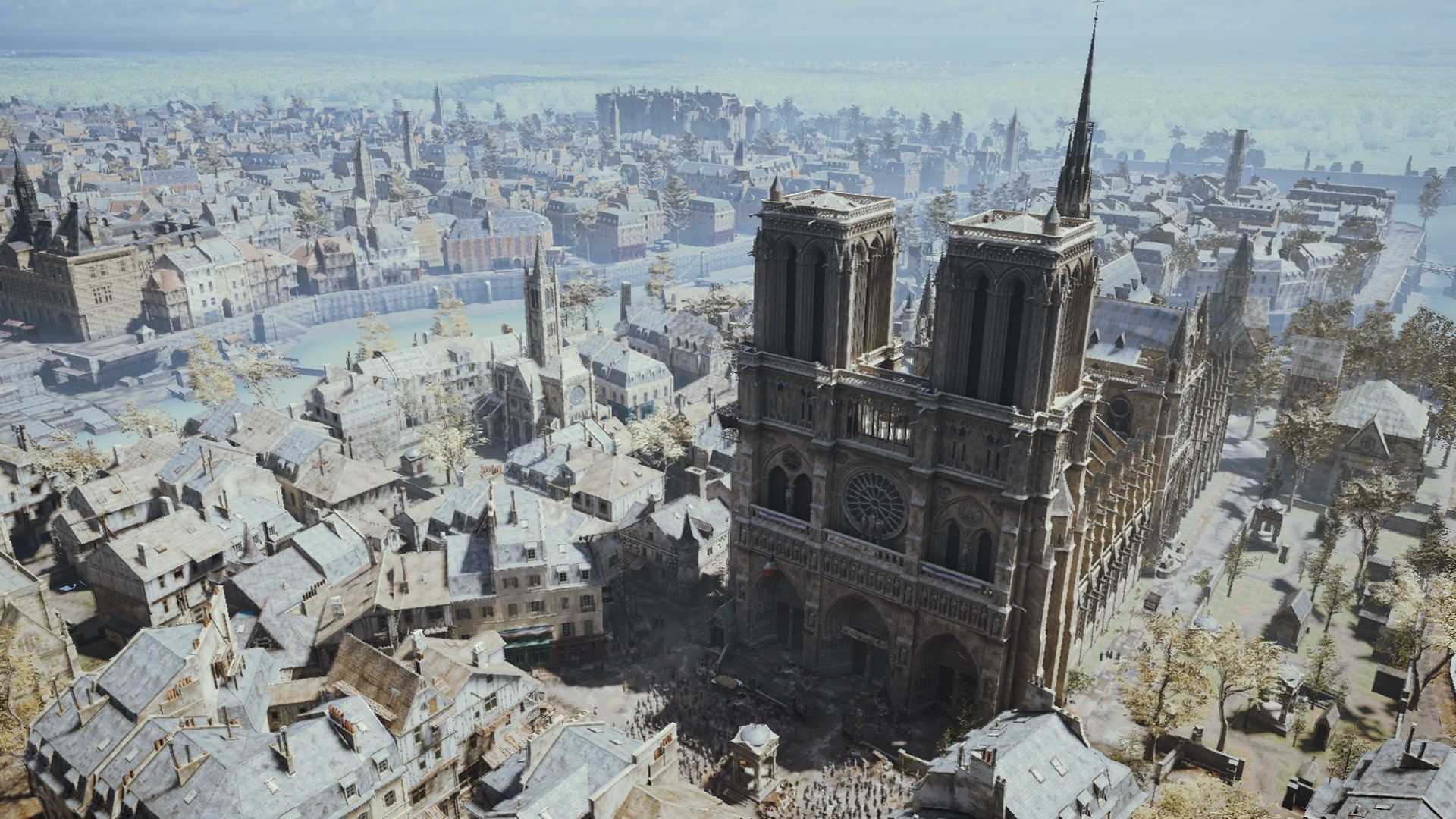 Assassins Creed Unity Video Games Assassins Creed Paris Notre Dame Ubisoft 1920x1080