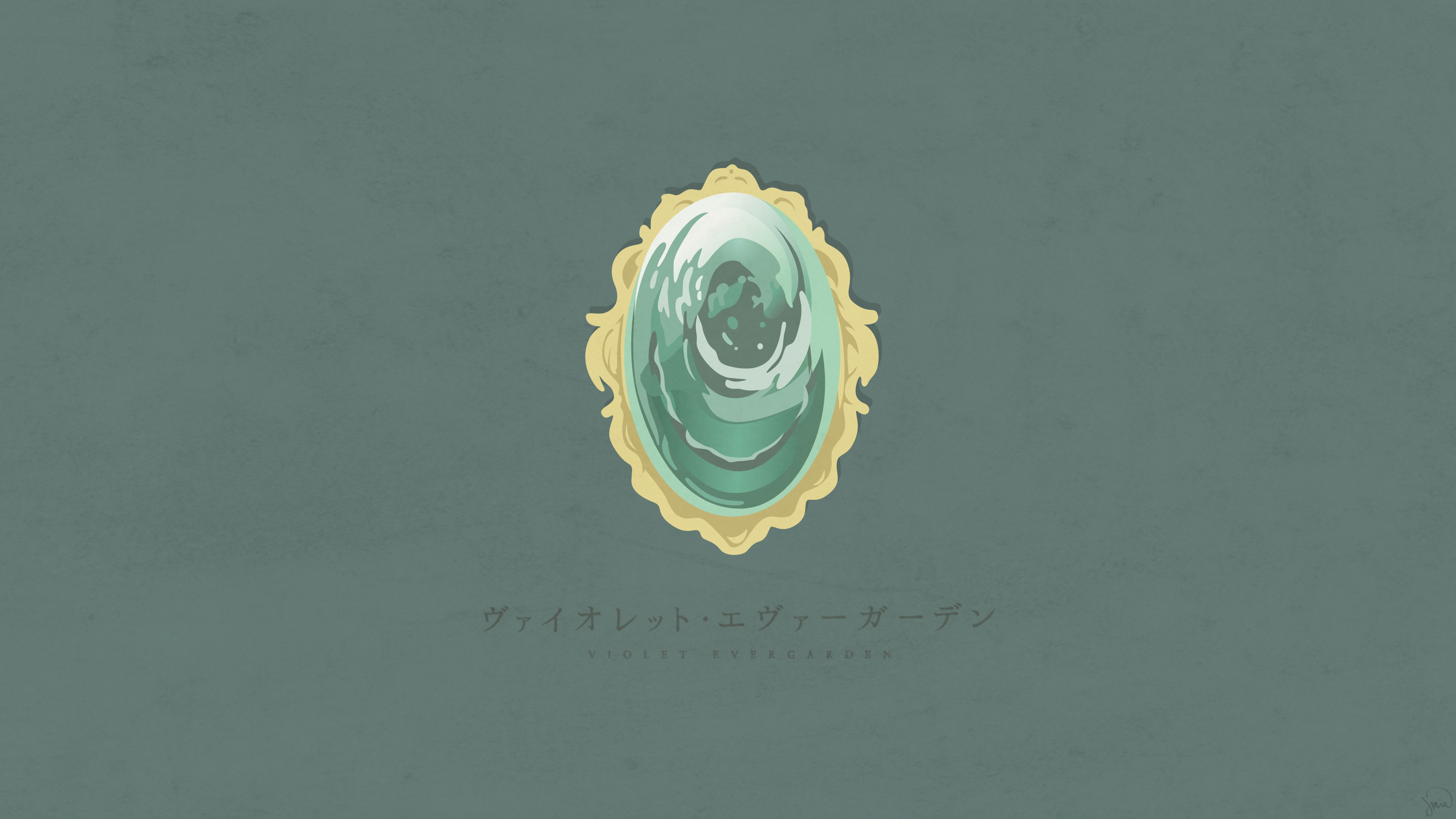 Greenmapple17 Violet Evergarden Minimalism Simple Background 3840x2160