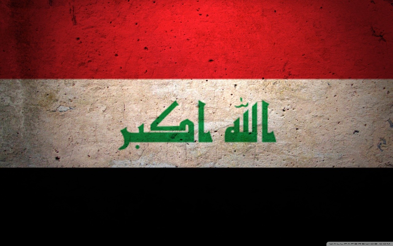 Flag Iraq Red White Black 1280x800