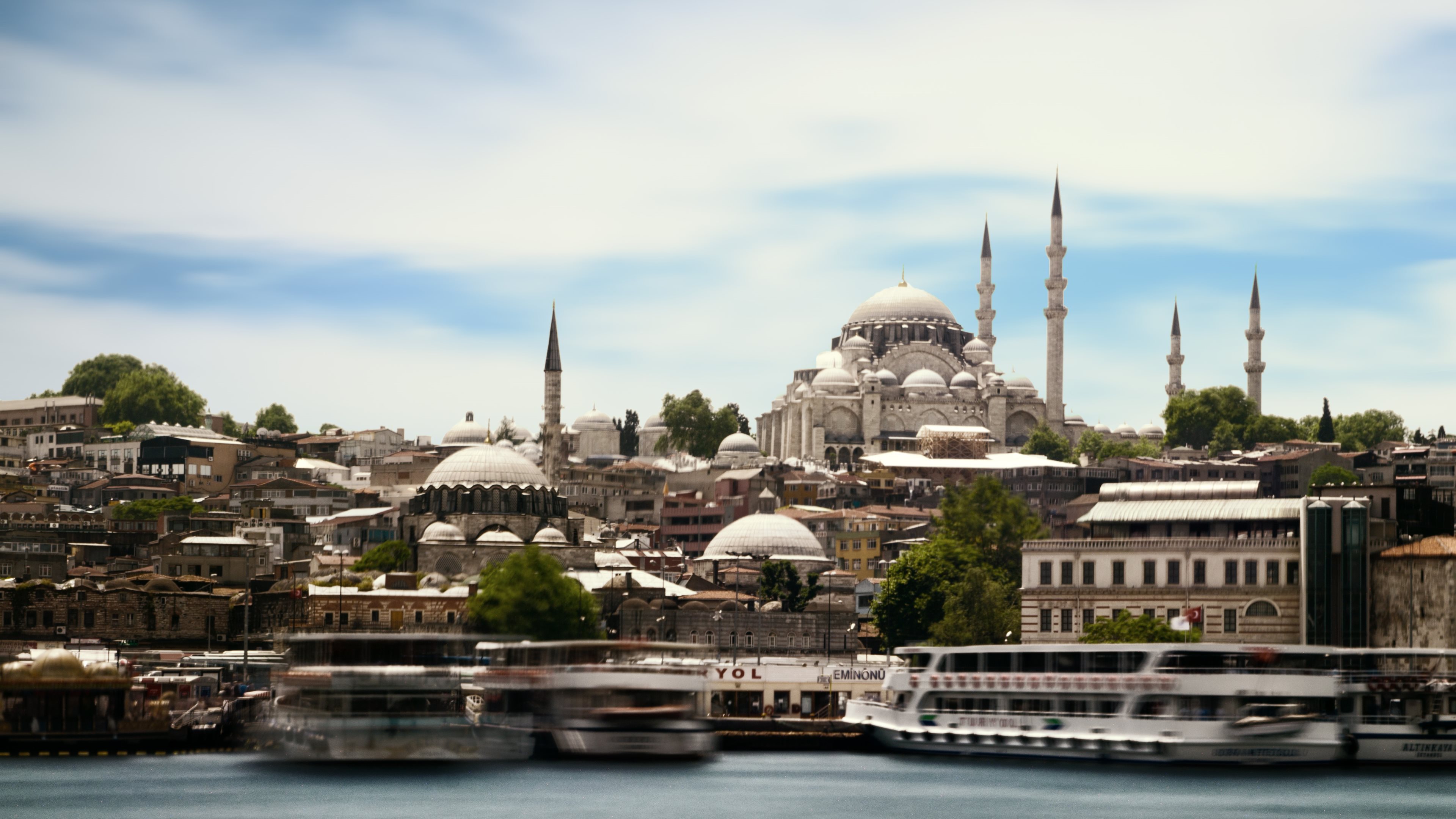 Mosque Building Istanbul 3840x2160
