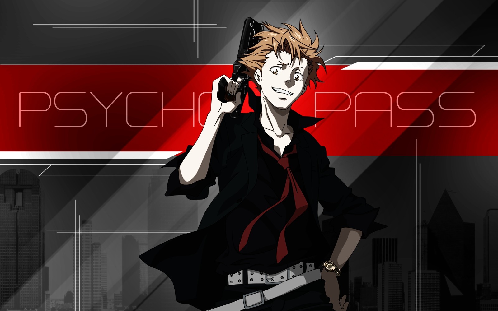 Psycho Pass Anime Gun Anime Boys 1600x1000