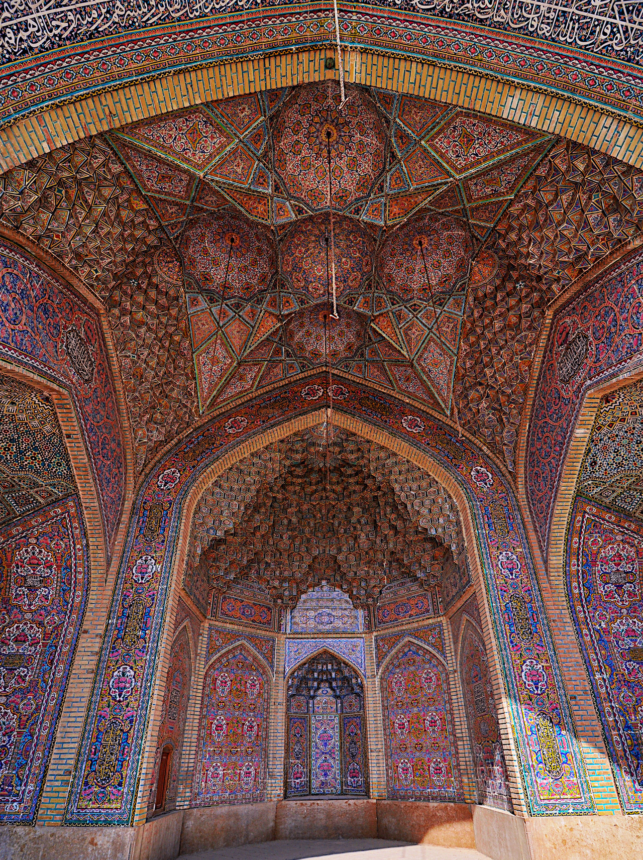 Iran Ceiling Architecture Building Islamic Architecture Vertical Portrait Display 1280x1712