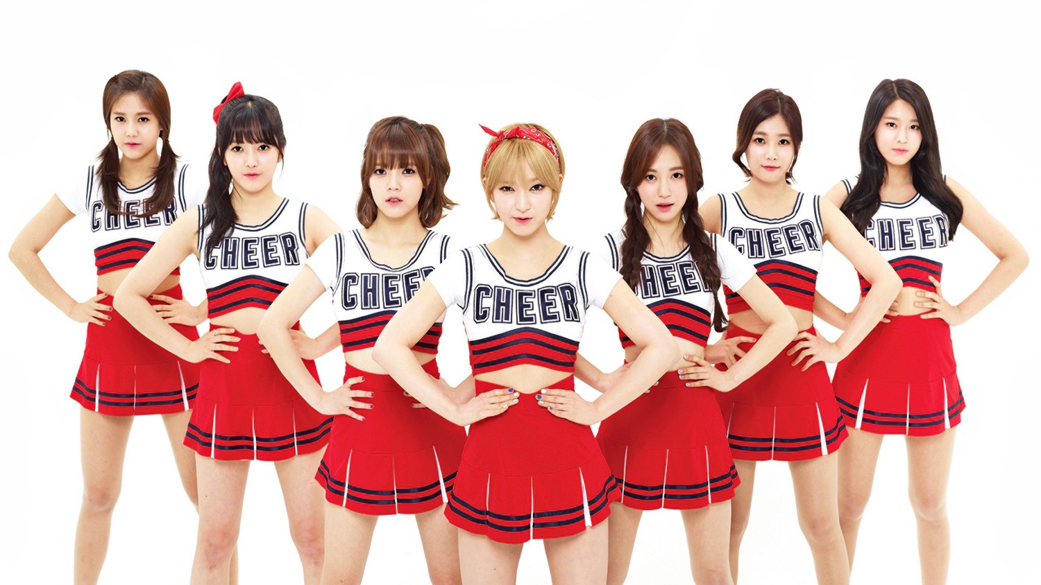 AOA K Pop Women Asian Hyejeong Chanmi Choa Kwon Mina Yuna Seo Seolhyun Cheerleaders Jimin 1500x844
