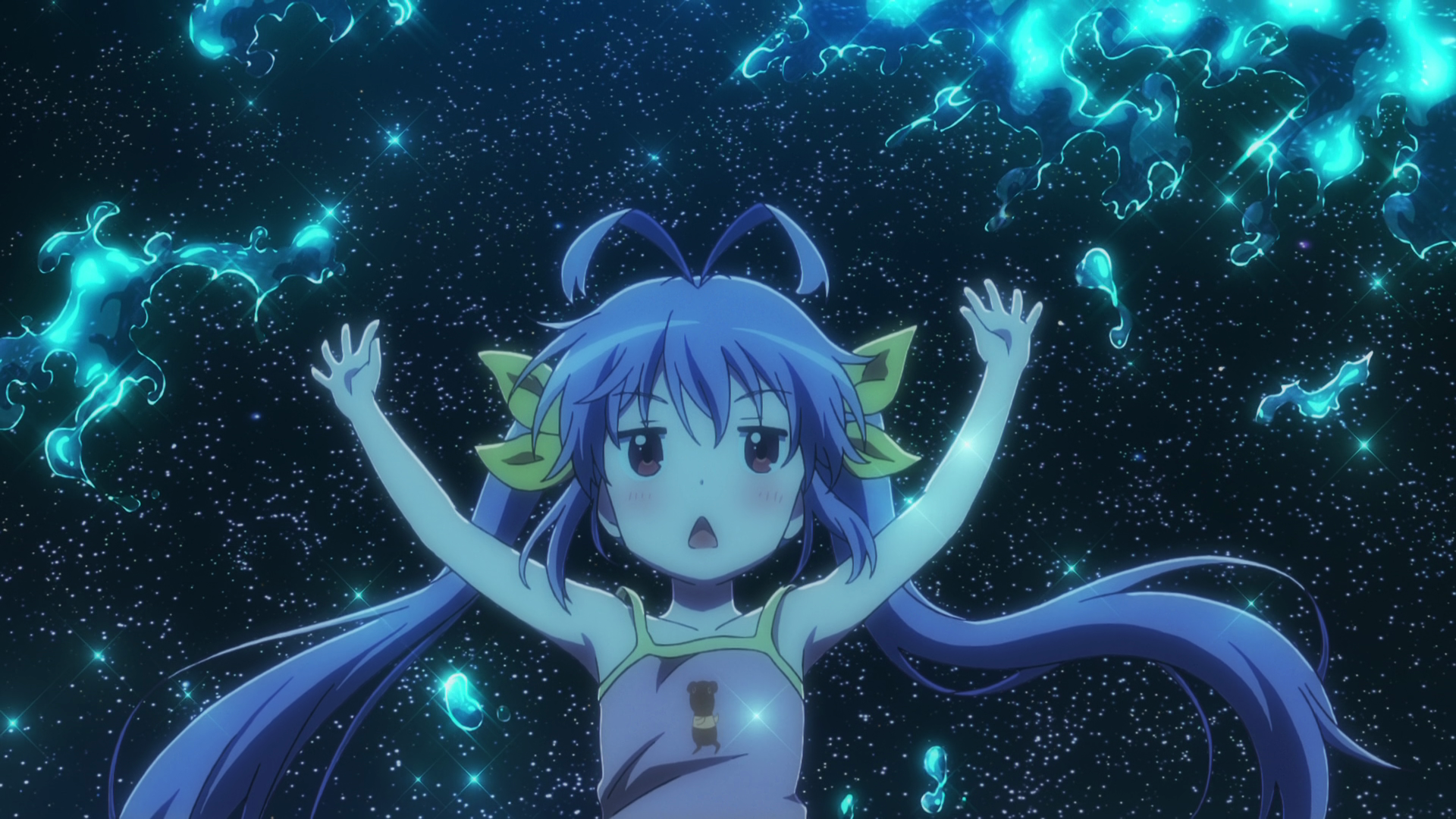 Non Non Biyori Miyauchi Renge Anime Anime Girls Long Hair Open Mouth 1920x1080