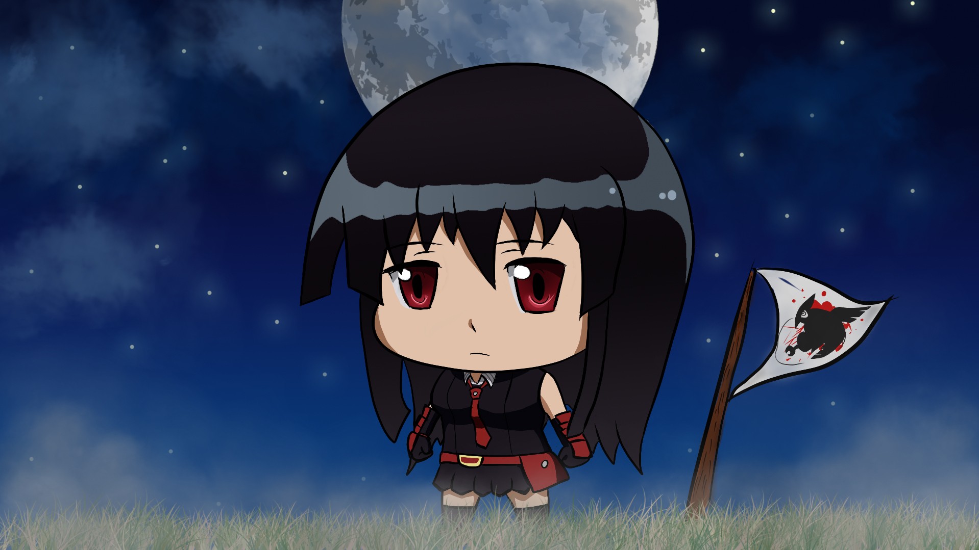 Akame Ga Kill Akame Anime Girls Chibi 1918x1079