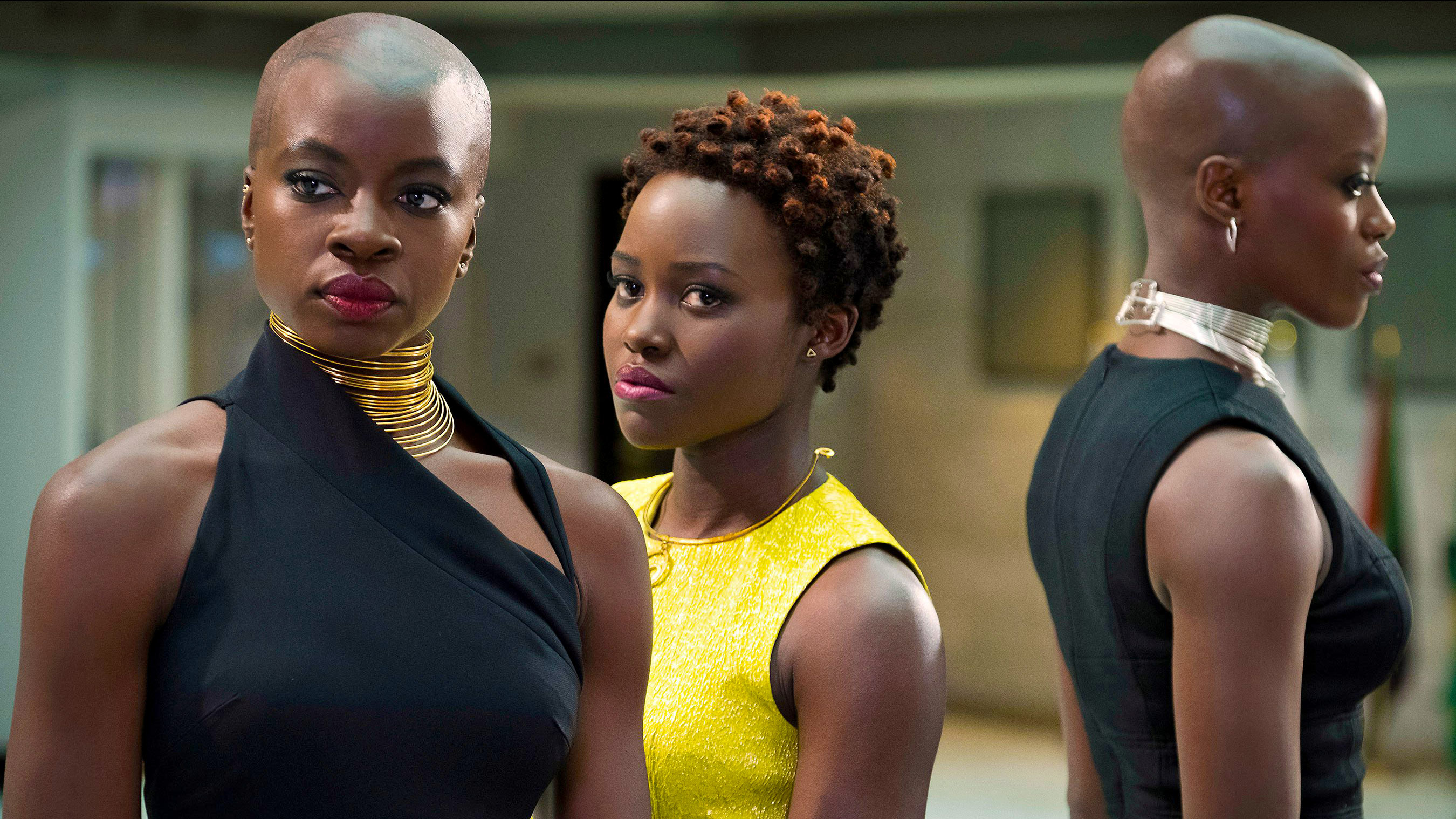 Marvel Cinematic Universe Black Panther Okoye Nakia Lupita Nyongo 2700x1518